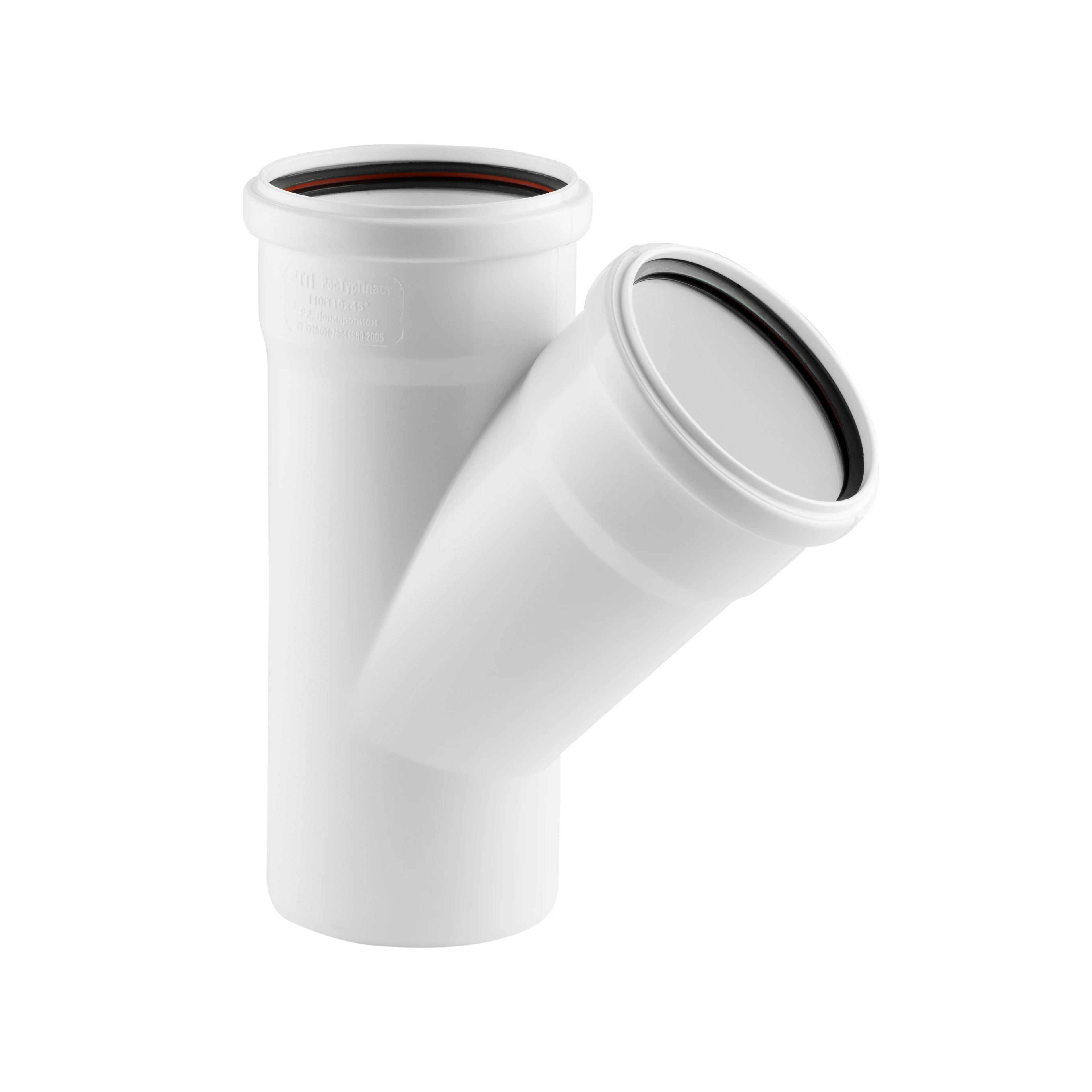 Изображение товара Тройник ELITE МК МПП 110/110х45,белый, РТП