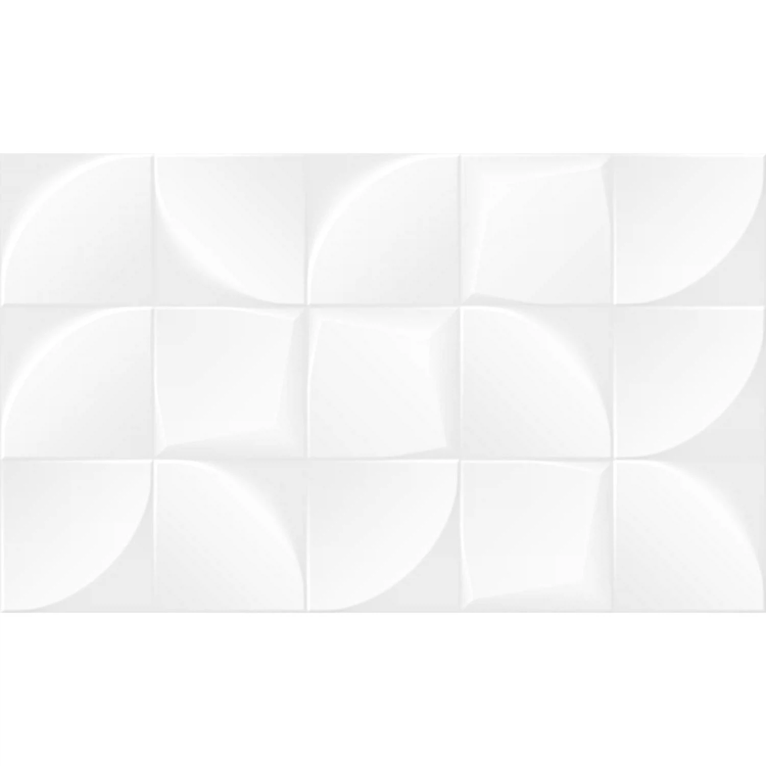 Изображение товара Плитка настенная Gracia Ceramica Blanc белая 50х30 см 1,2 м2