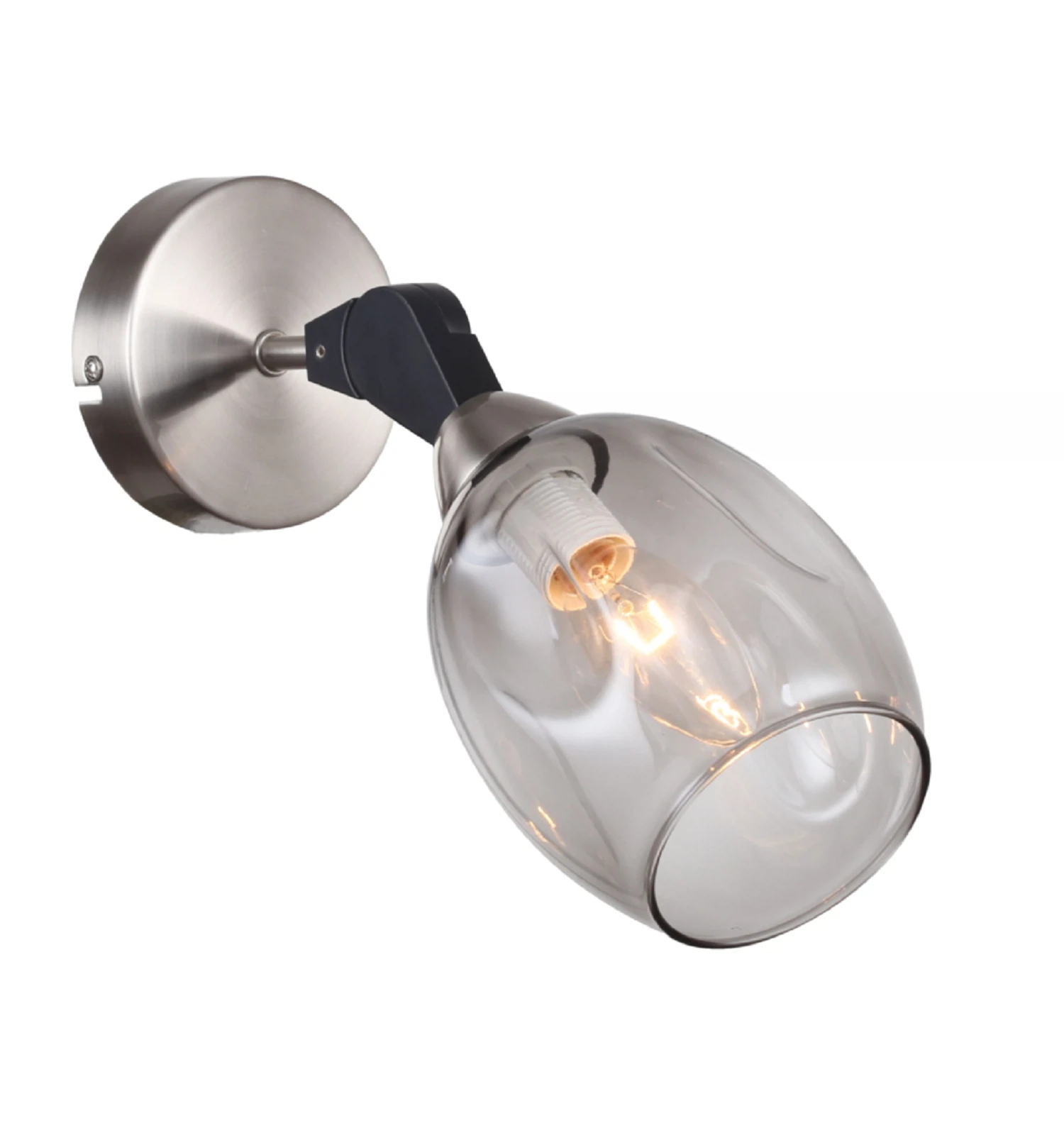 Изображение товара Настенный светильник бра Freya FR5061WL-01N современный стиль серый металлик