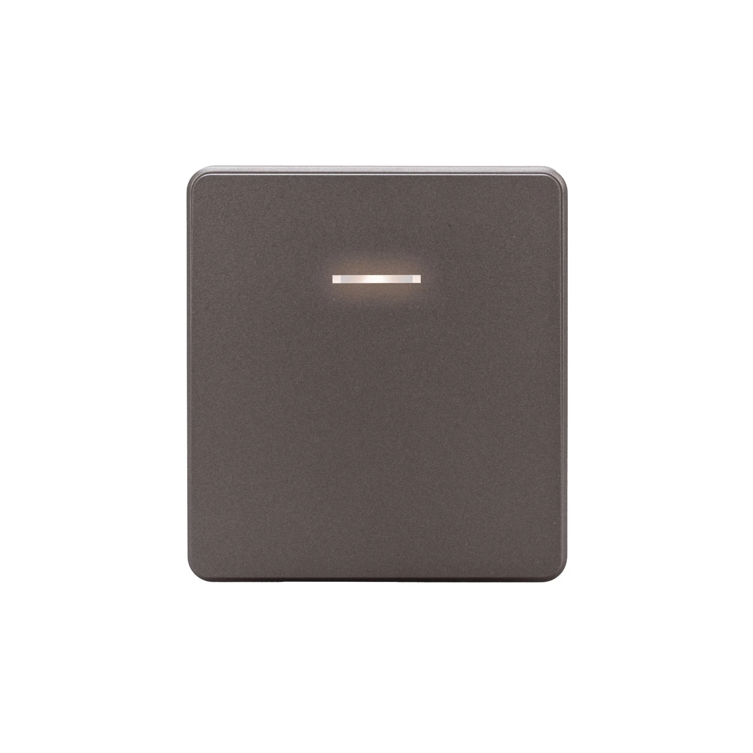 Изображение товара Выключатель проходной одноклавишный с подсветкой KRANZ ROUND 1 кл серый