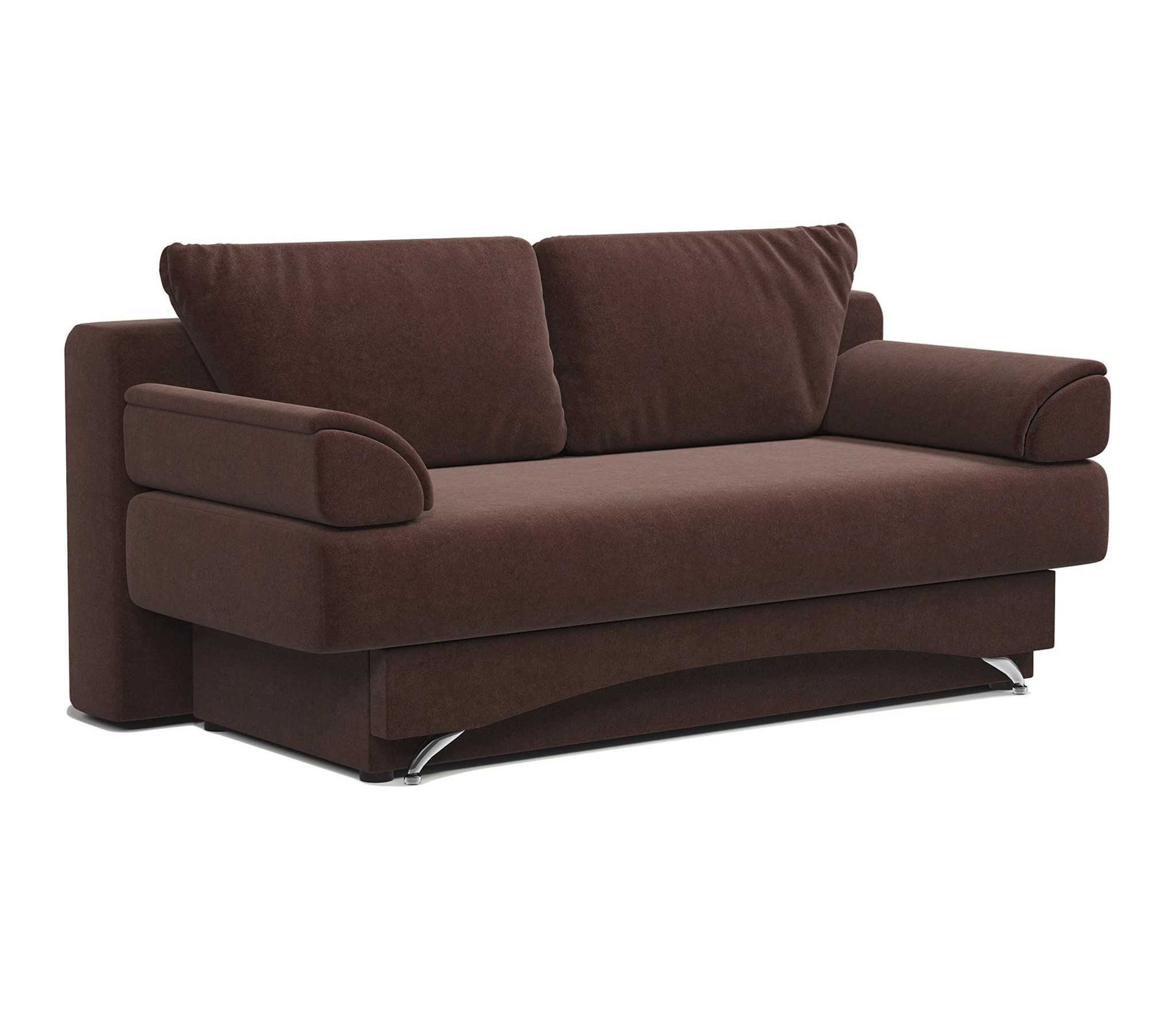 Изображение товара Диван-кровать Евро 130 велюр Дрим шоколад - комфорт и стиль