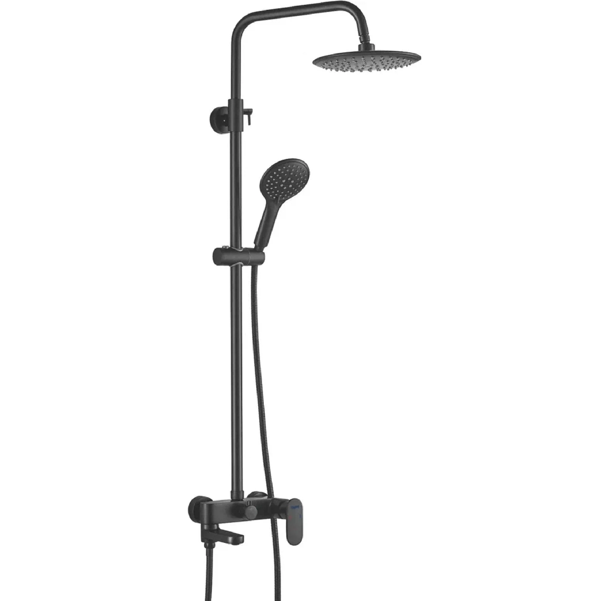 Изображение товара Shevanik S8736H - тропический душ, черный, 1 режим верхнего душа, 150 см шланг