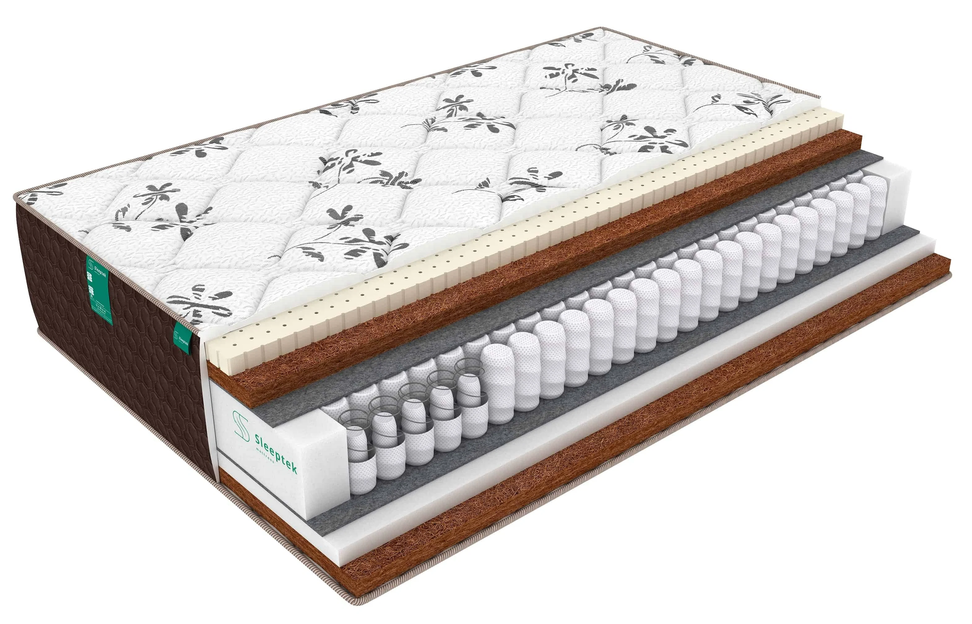 Изображение товара Матрас Sleeptek Duplex LatexCocos Revers 80х200 см с разной жесткостью