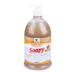 Жидкое мыло "Soapy" хозяйственное с дозатором 1000 мл. Clean&Green CG8097