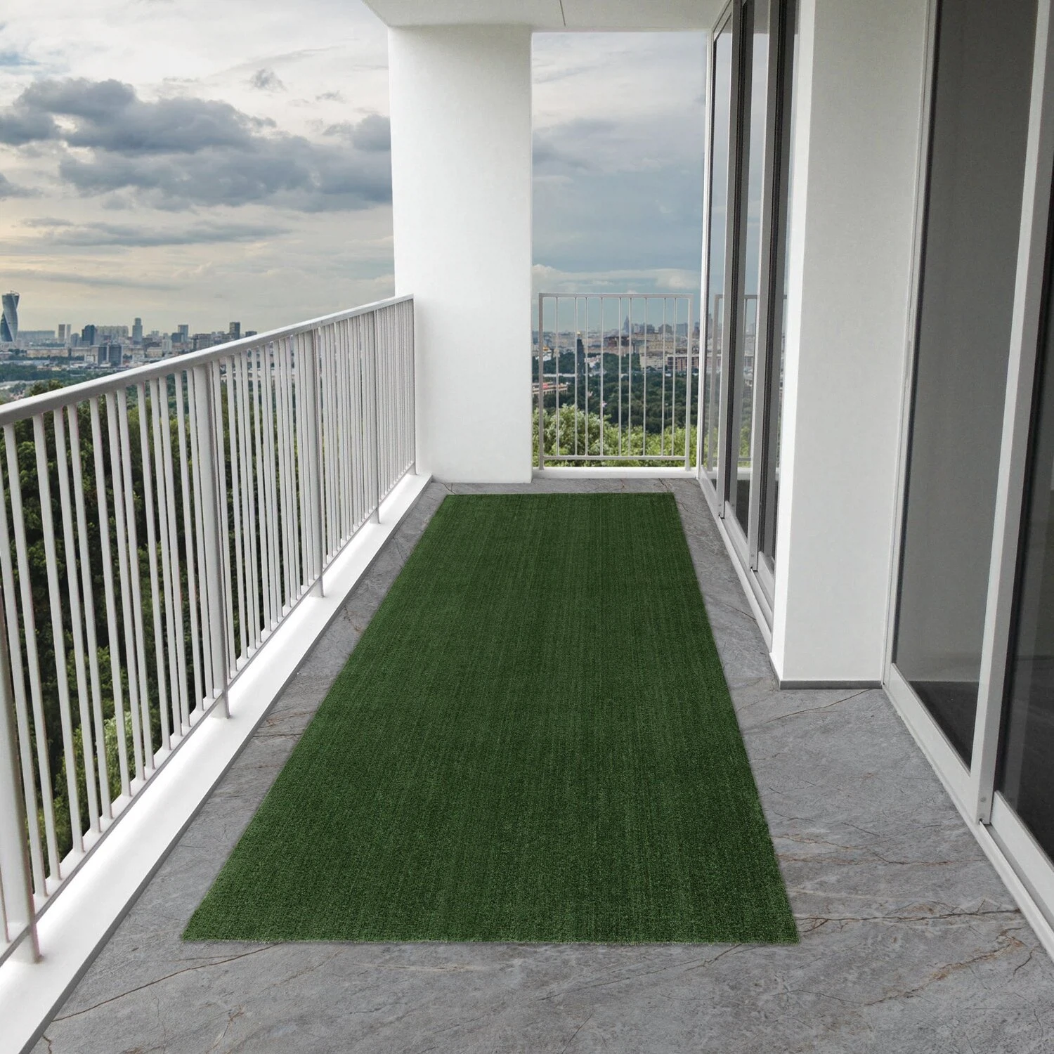 Изображение товара Искусственный газон 5 мм шириной 4 м и длиной 25 м для улицы и помещений