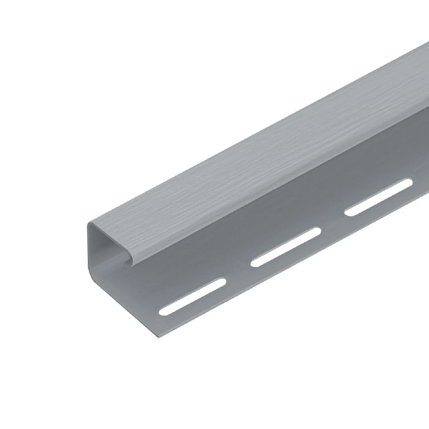 Изображение товара J-профиль серый для сайдинга Tecos 3.05м 20 шт для декоративной отделки и оконных проемов