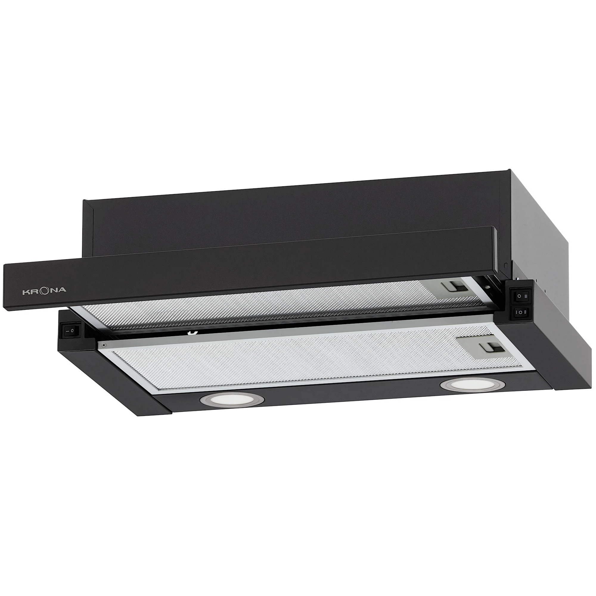 Изображение товара Кухонная вытяжка KRONA KAMILLA T 500 BLACK 50 см встроенная черная