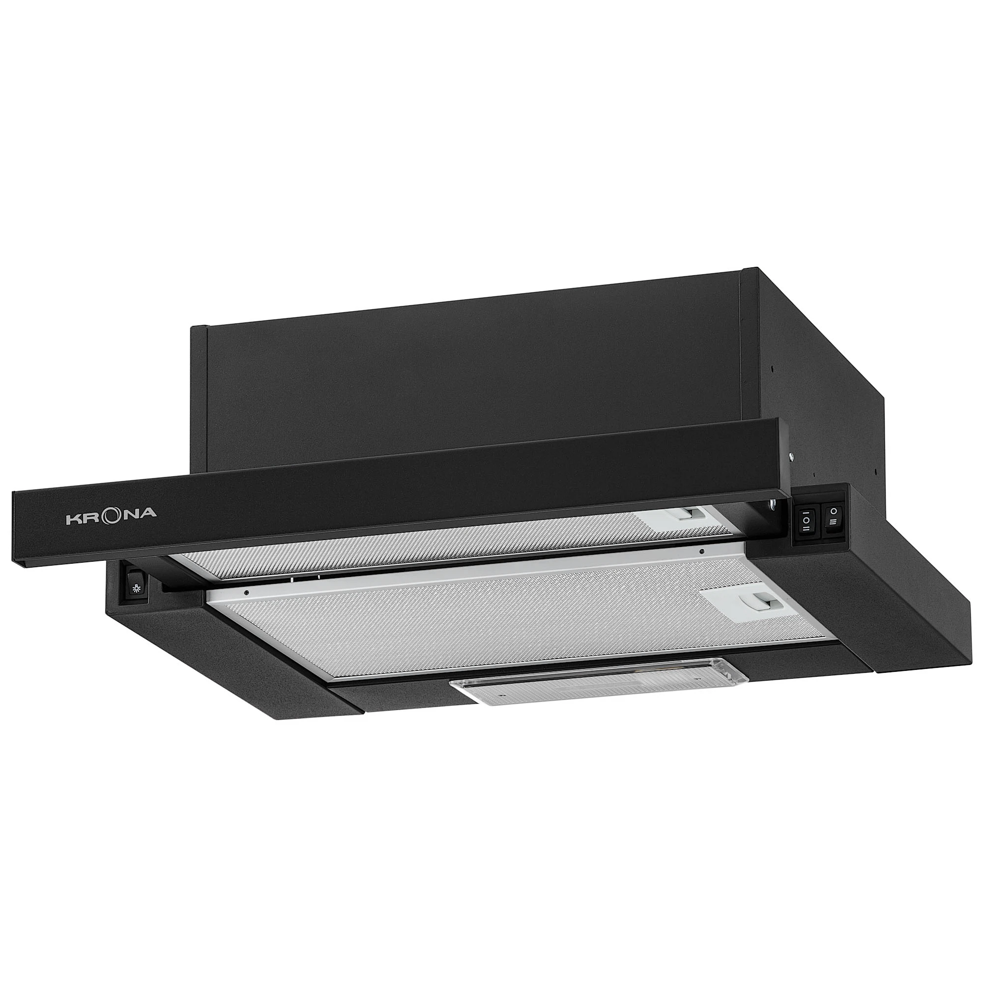 Изображение товара Встроенная кухонная вытяжка KRONA KAMILLA 450 BLACK 45 см для современной кухни