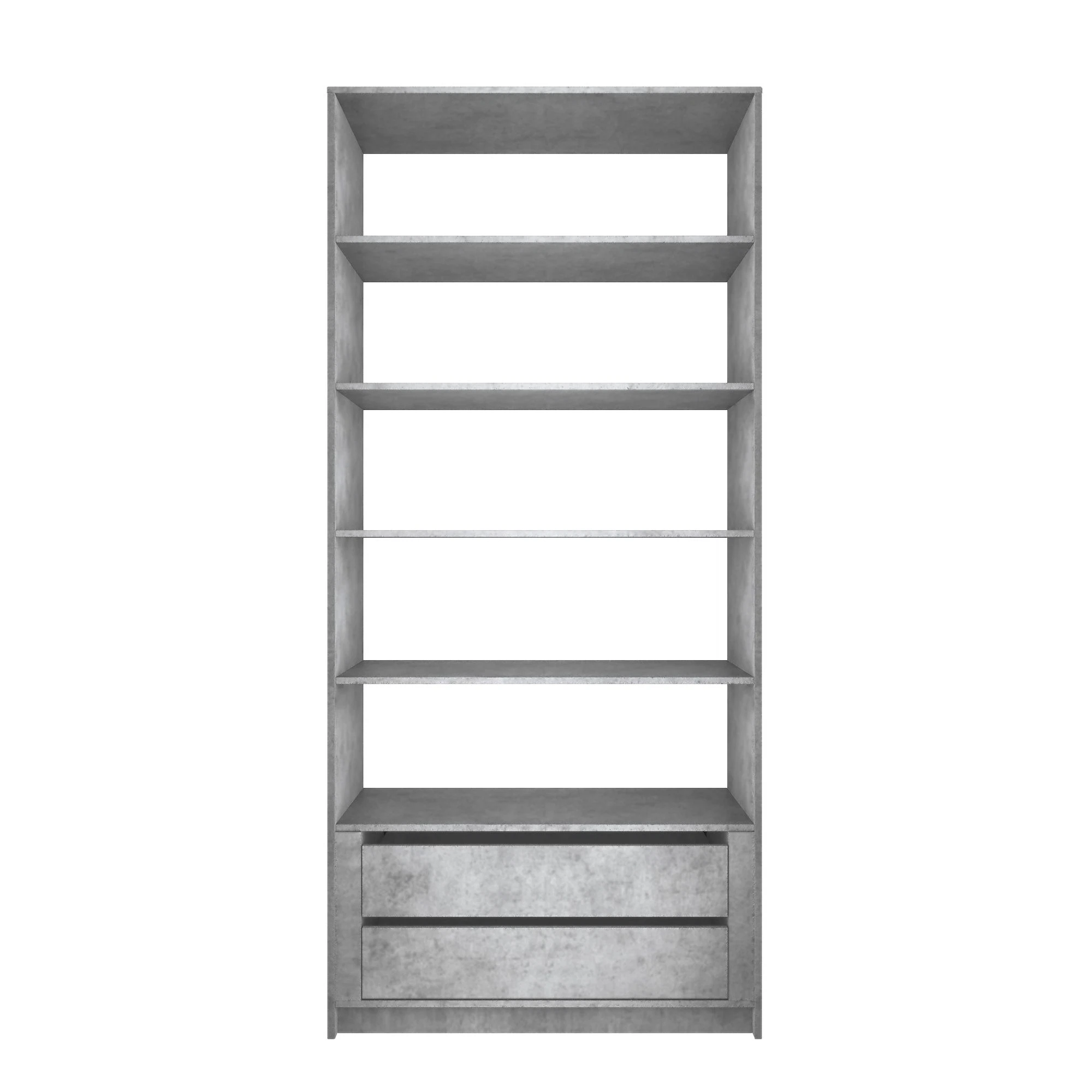 Изображение товара Модуль гардеробной системы с полками 1010x510x2200 мм Е1 серия Локер Бетон