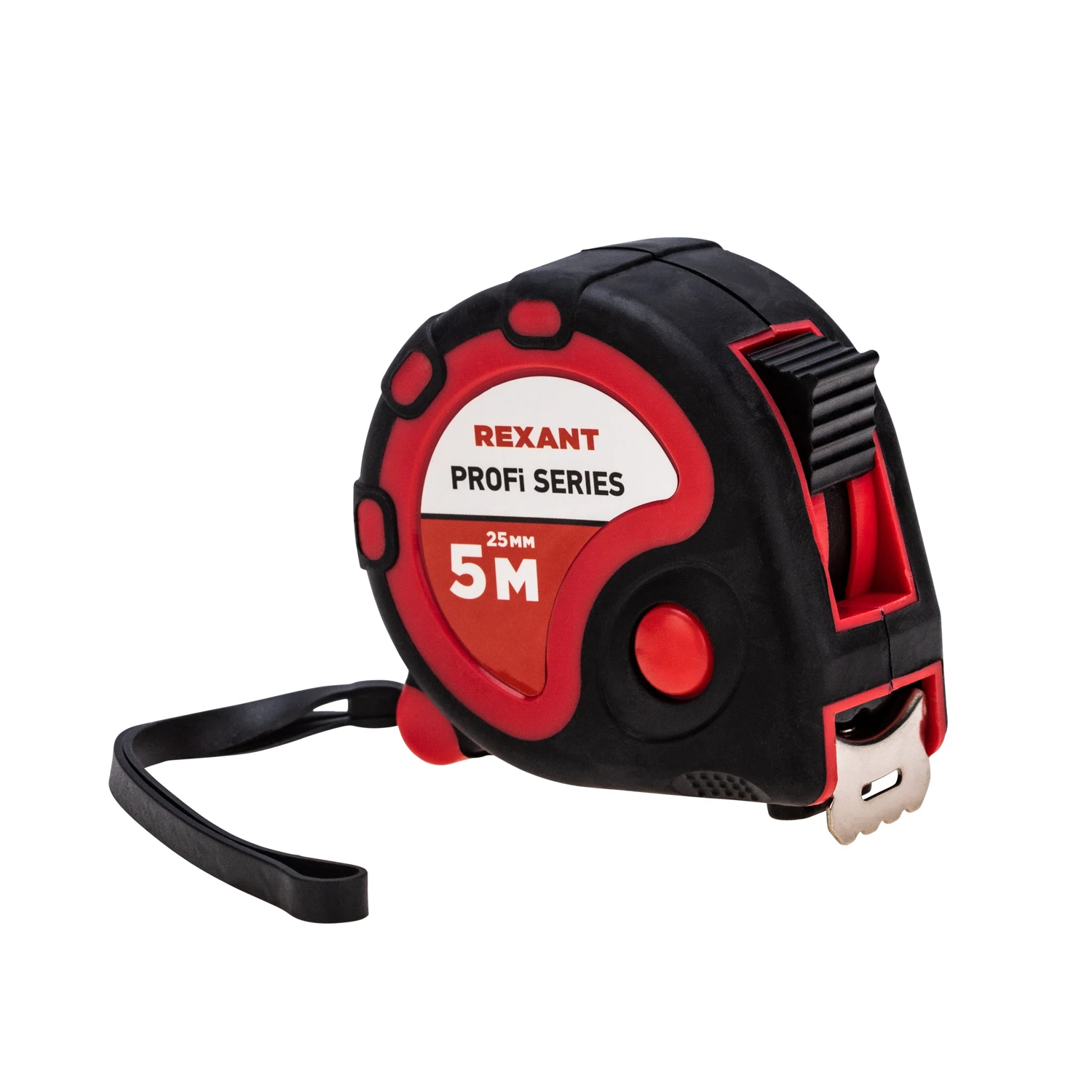 Изображение товара Рулетка измерительная Профи прорезиненный корпус, 5м х 25мм REXANT