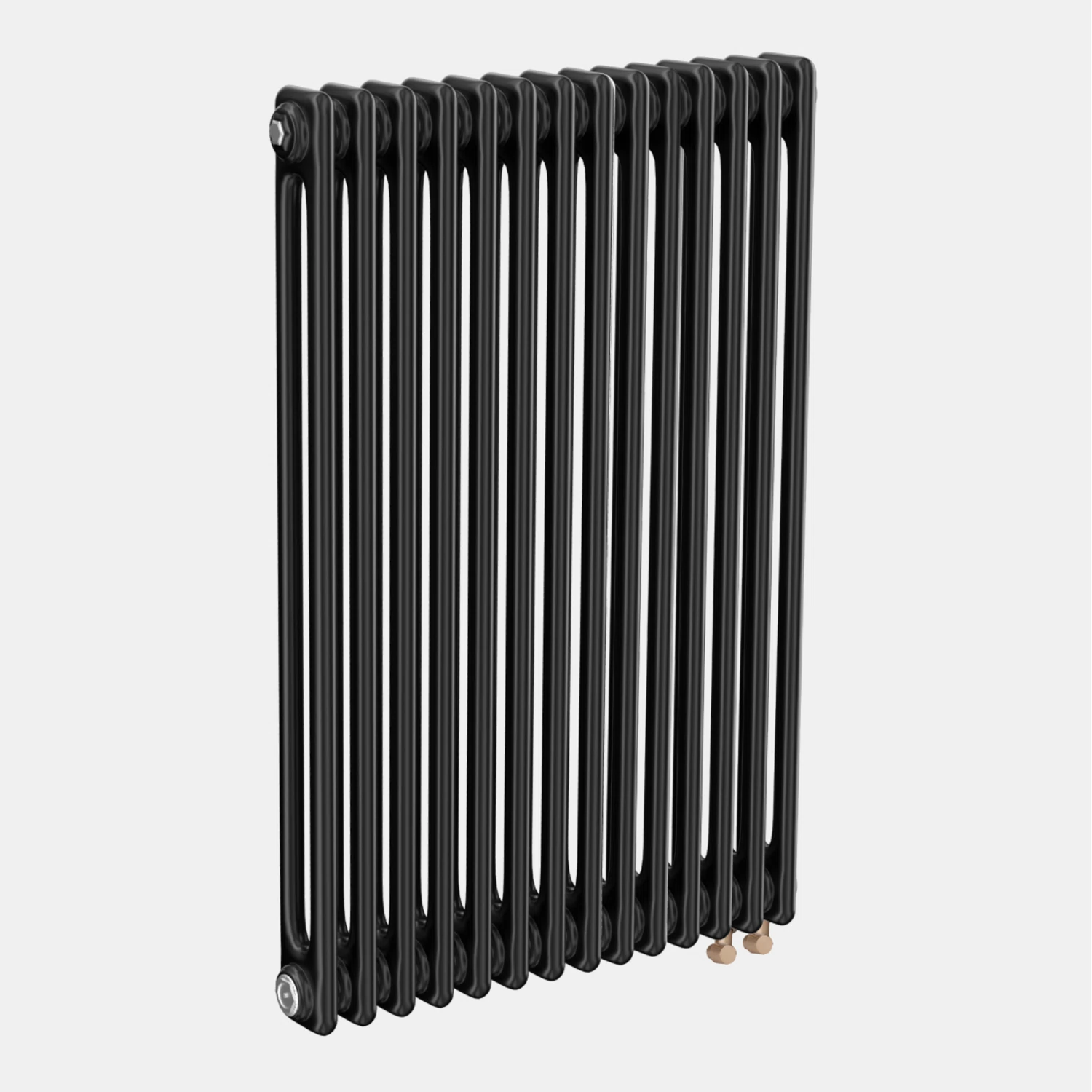 Изображение товара Трубчатый радиатор ТЕПЛОФОРТ двухтрубный ТР2057-14 черный матт