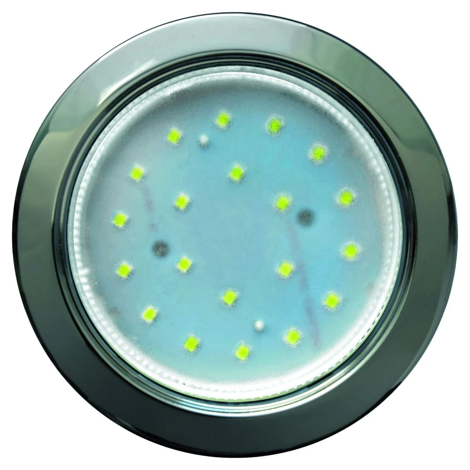 Изображение товара Встраиваемый светильник Ecola GX53 H4 без рефлектора с подсветкой хром 48x106