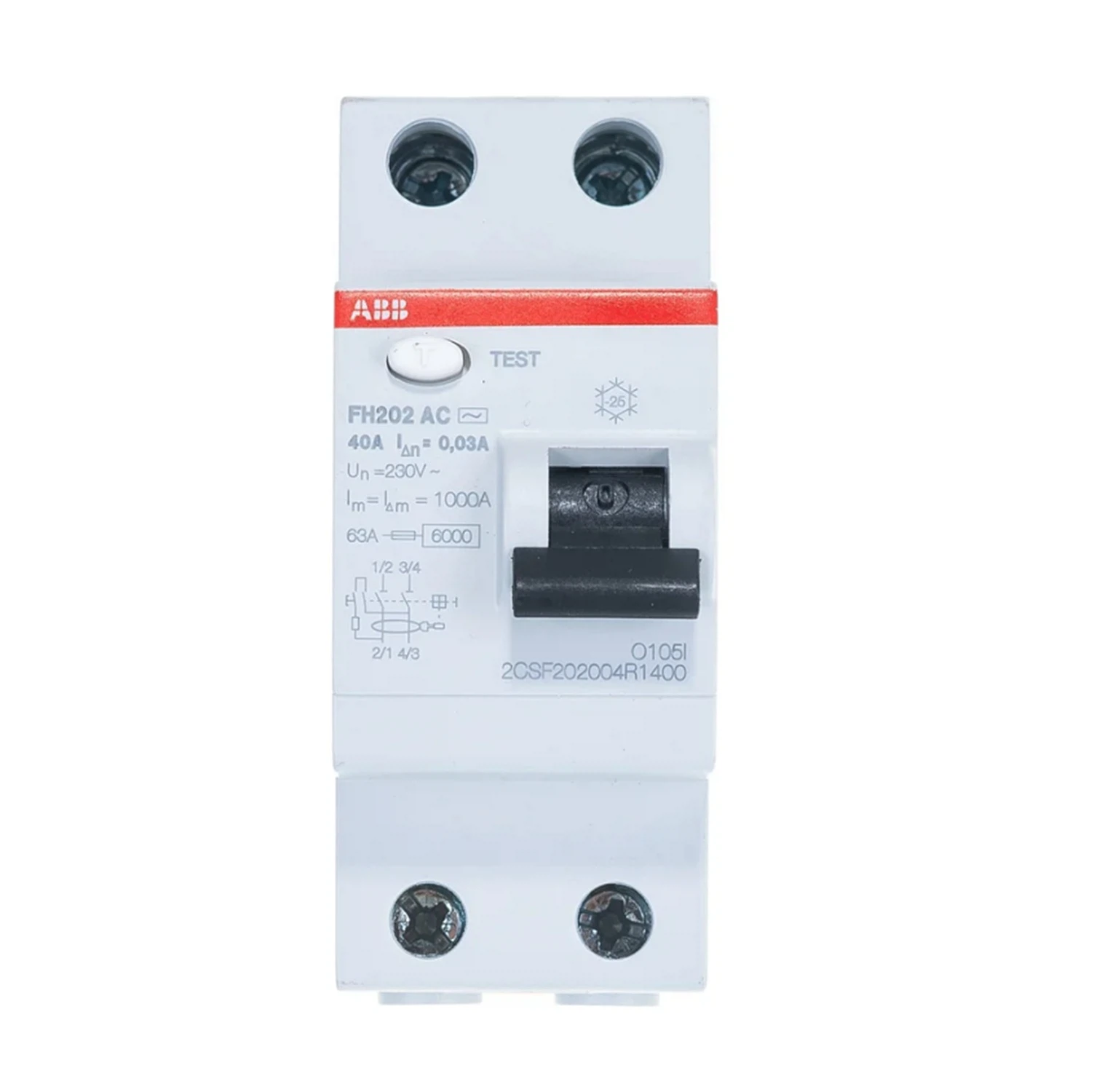 Изображение товара УЗО ABB FH202AC 2P 40A 30мА Италия - надежная защита электрооборудования