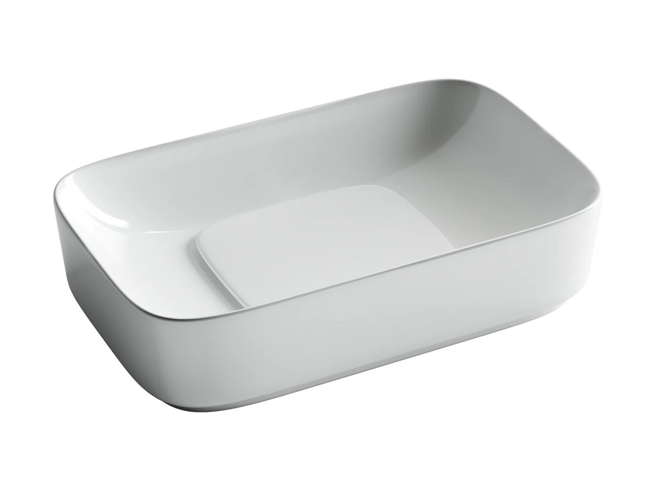 Изображение товара Умывальник накладной Ceramica Nova ELEMENT белый 600x375 мм