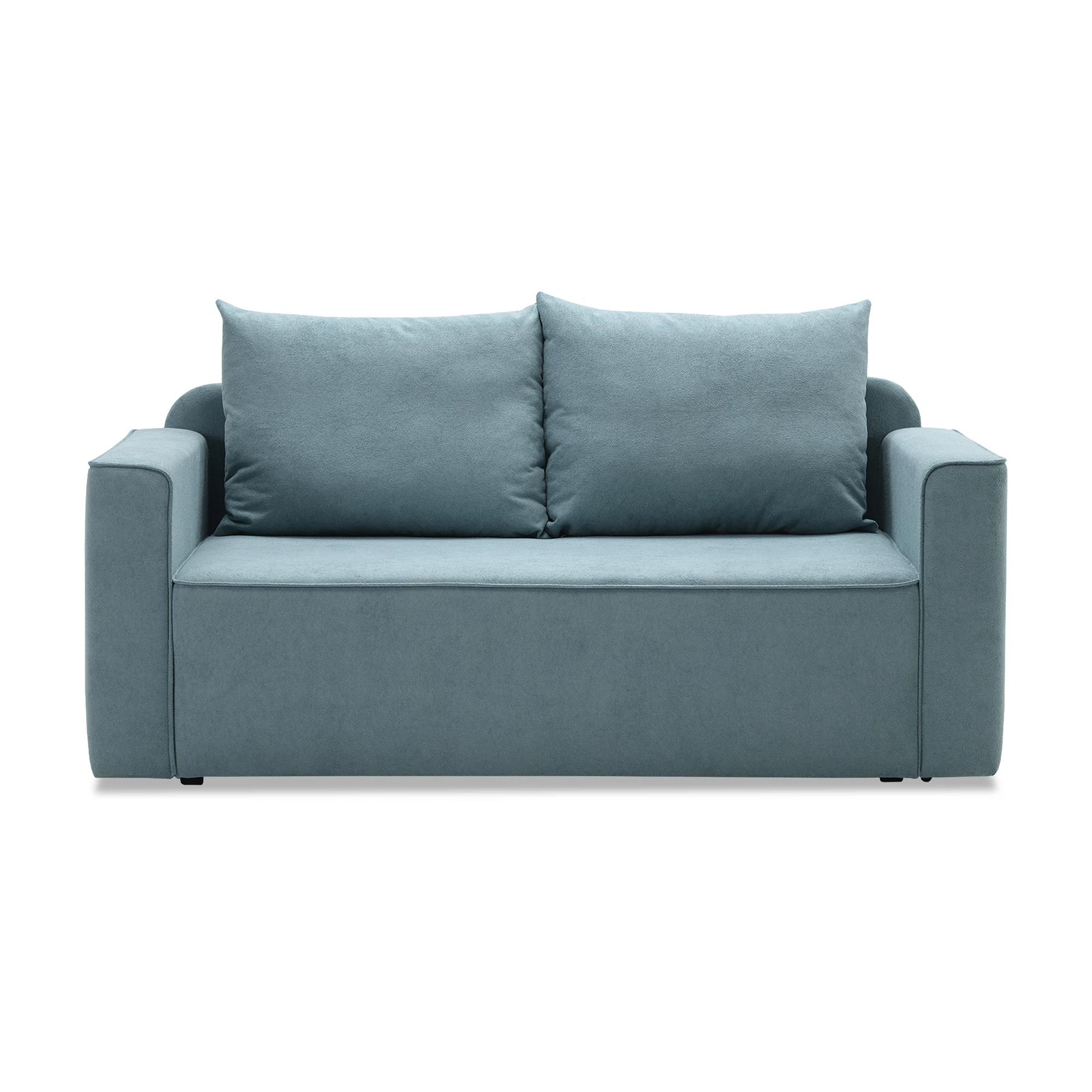 Изображение товара Диван-кровать Мокка еврокнижка Palermo Mineral голубой современный комфорт стиль