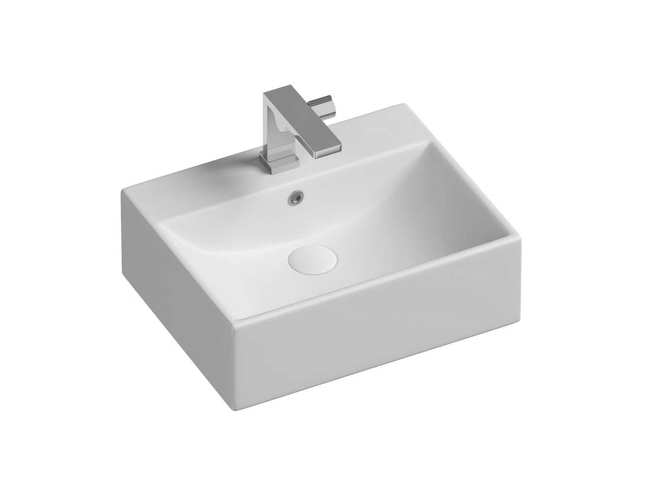 Изображение товара Умывальник накладной прямоугольный Element 500x410x160 мм Ceramica Nova