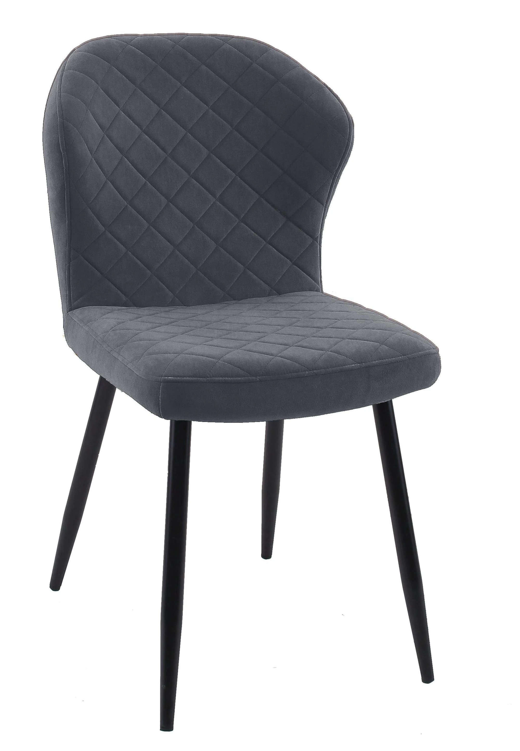 Изображение товара Стул DikLine 239M ANTRACITE с металлическим каркасом и микровелюром