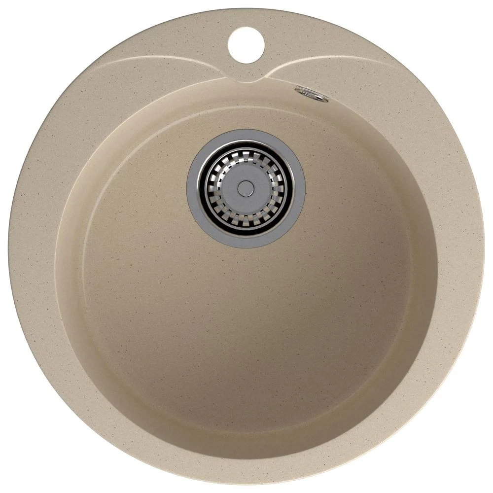 Изображение товара Кухонная мойка GranFest RONDO 480, кашемир, искусственный мрамор