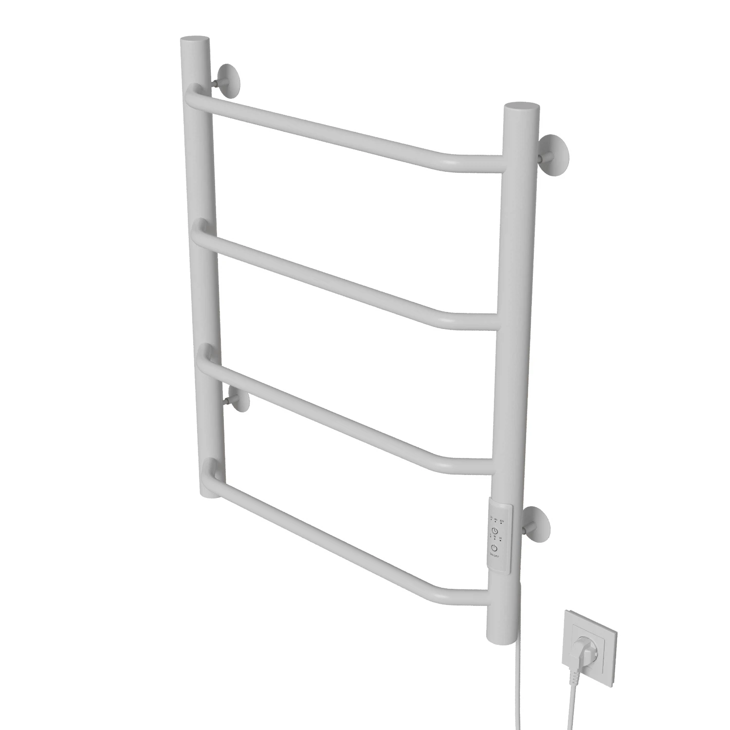 Изображение товара Электрический полотенцесушитель MIXLINE MIRA 60х50 белый, нержавейка, 150 Вт