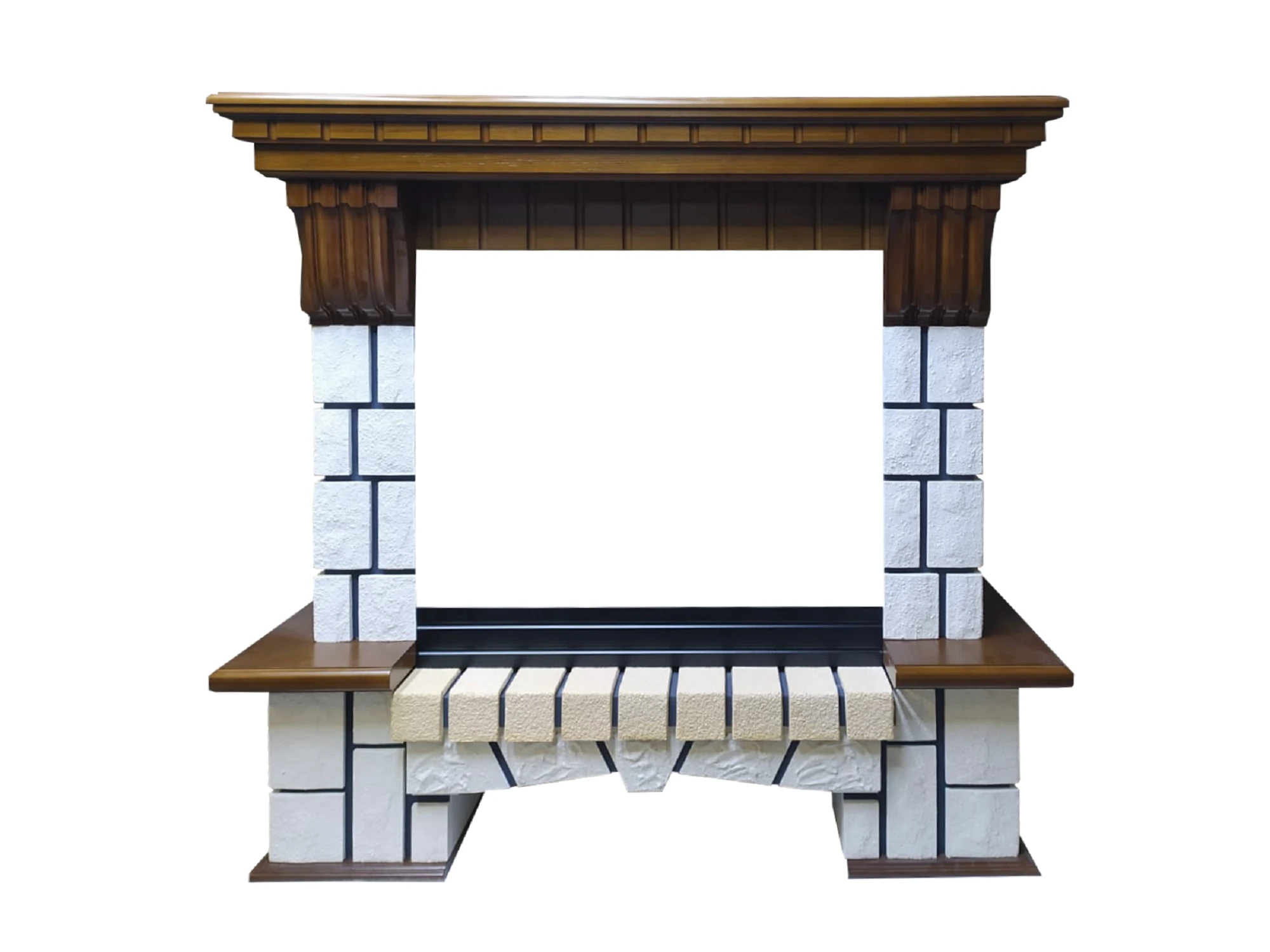 Изображение товара Электрический камин Interflame Экстер Foton 21-33 с эффектом пламени и инфракрасным обогревом