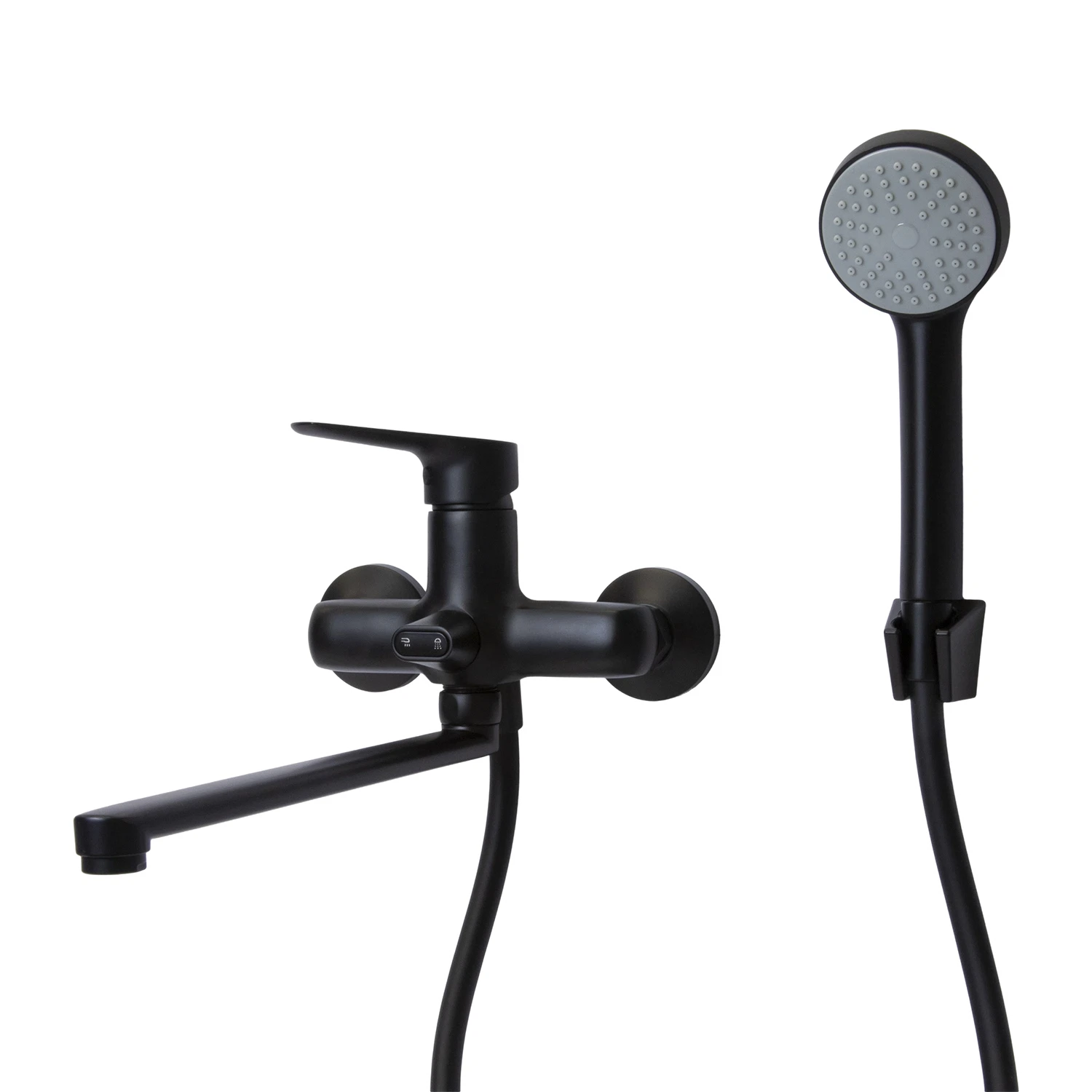 Изображение товара Смеситель для ванны и раковины ML14-02BL черный Mixline