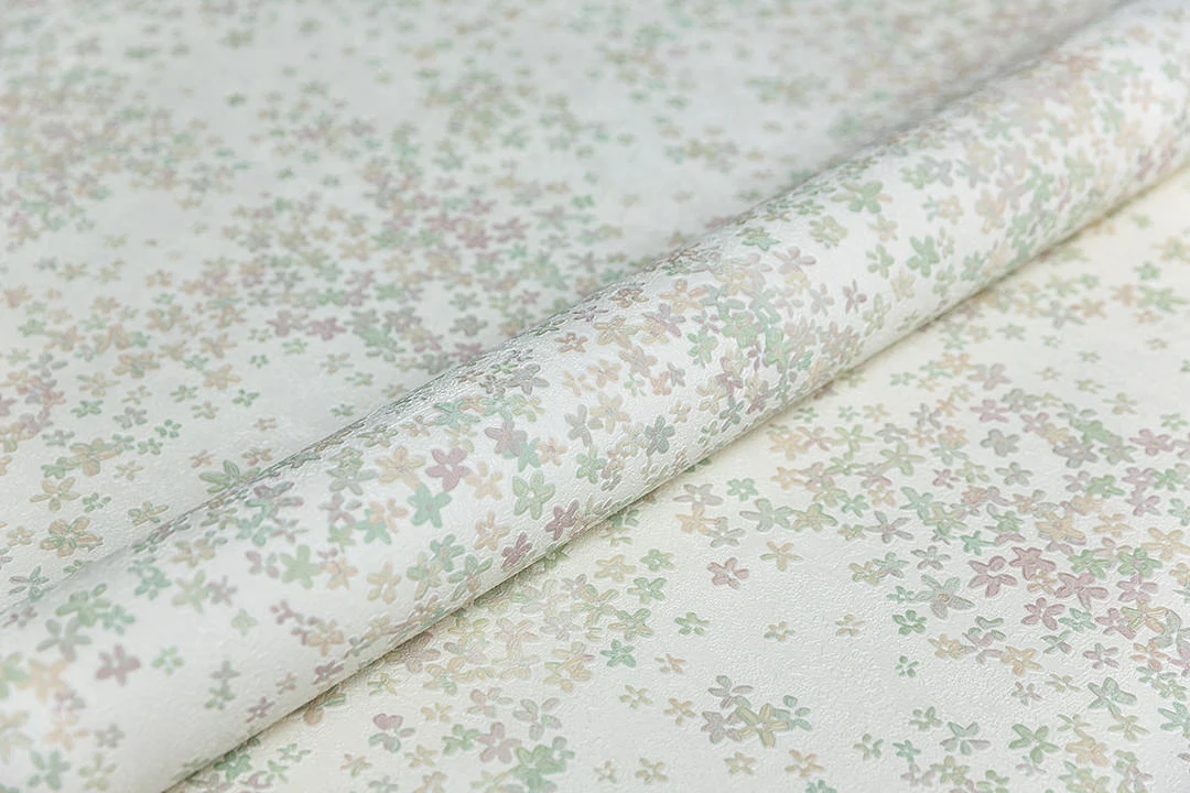 Изображение товара Обои виниловые Kerama Marazzi Апрель мотив-1, белый цветной, арт. KM7505