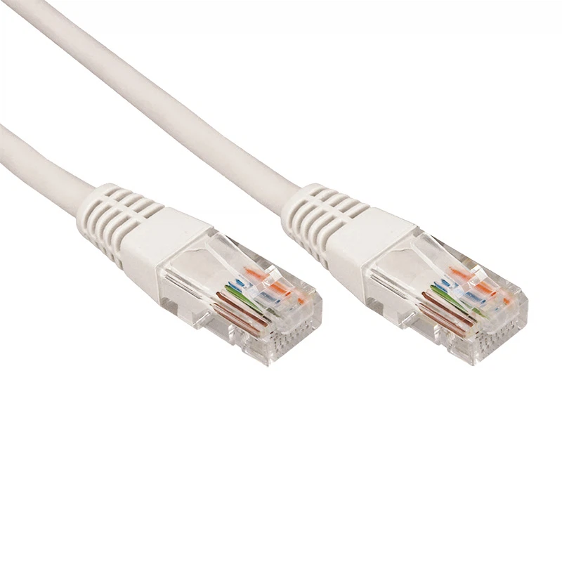 Изображение товара Шнур коммутационный, патч-корд U/UTP RJ45-RJ45, CAT 5e, PVC серый, 5м REXANT