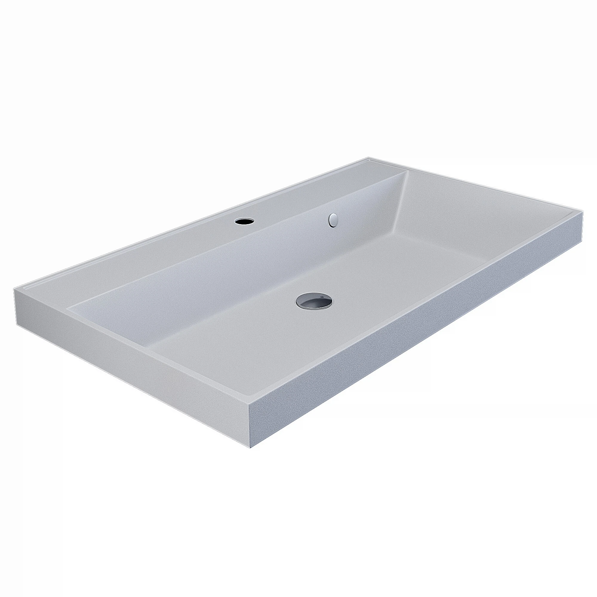 Изображение товара Раковина для ванной комнаты Uperwood Classic Quartz 80х45 см белая матовая жасмин
