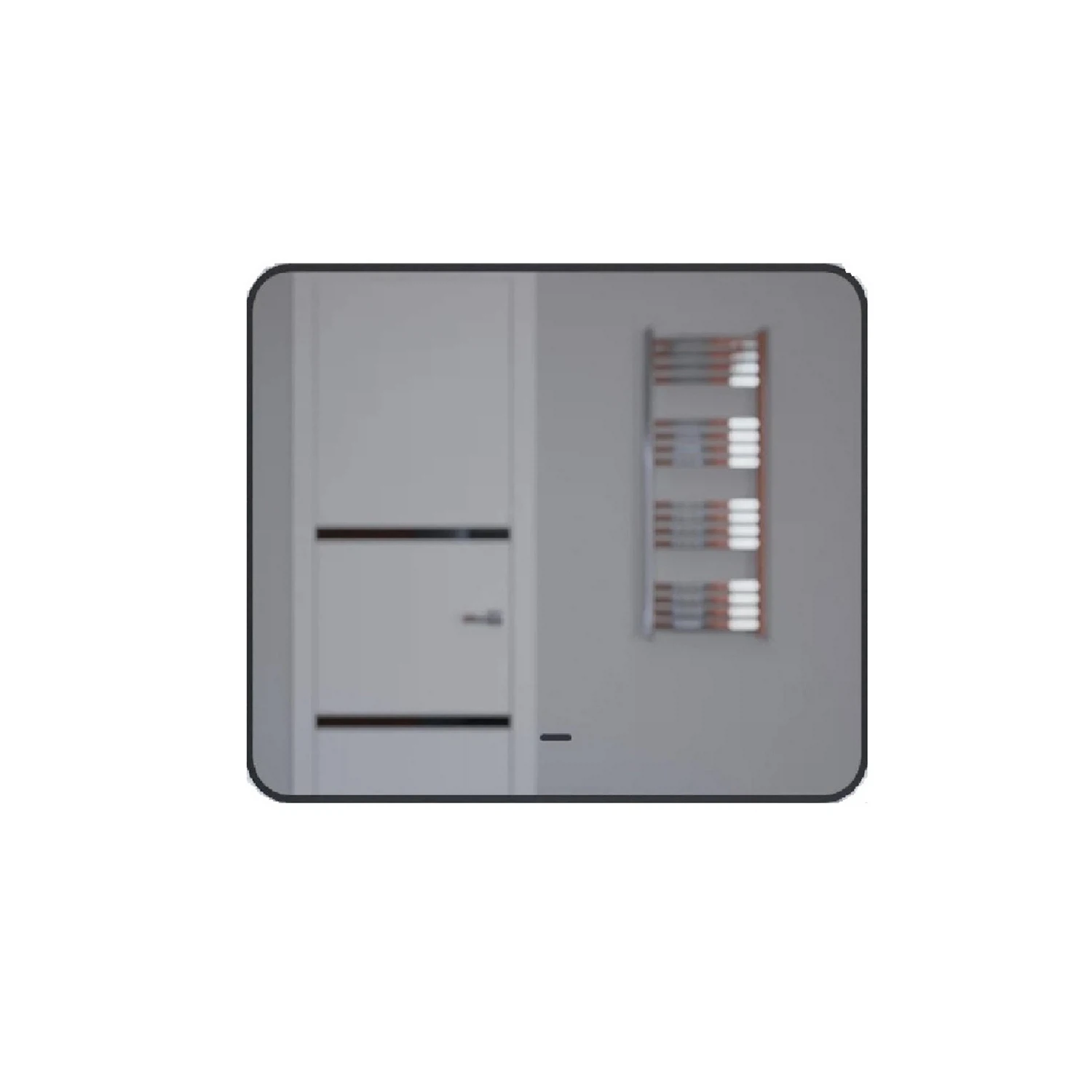 Изображение товара Зеркало для ванной с подсветкой Uperwood Modul 100x80 см, черное, сенсор, антизапотевание