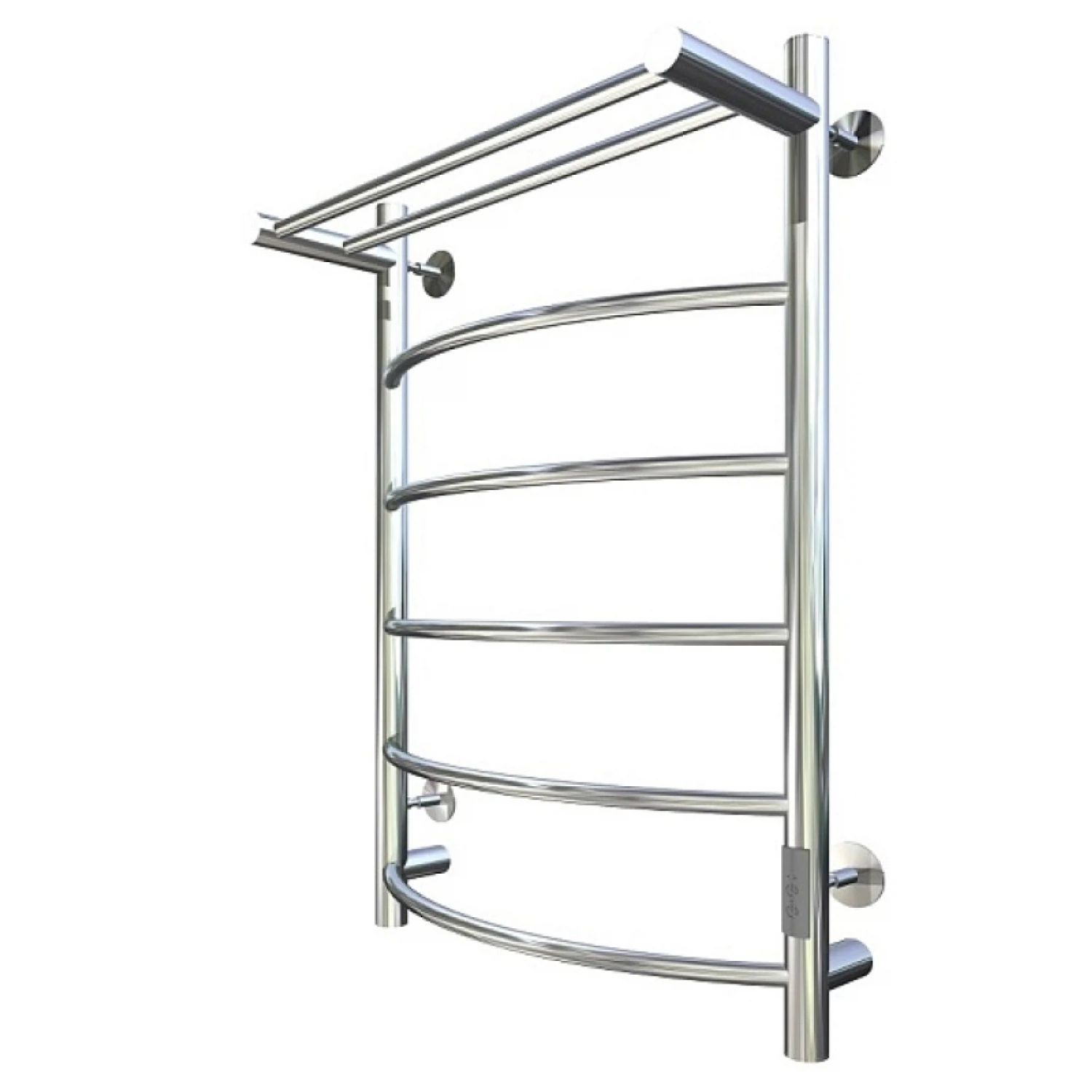 Изображение товара Полотенцесушитель электрический с полочкой (лесенка) Тругор Пэк сп 5 П 80х50 см