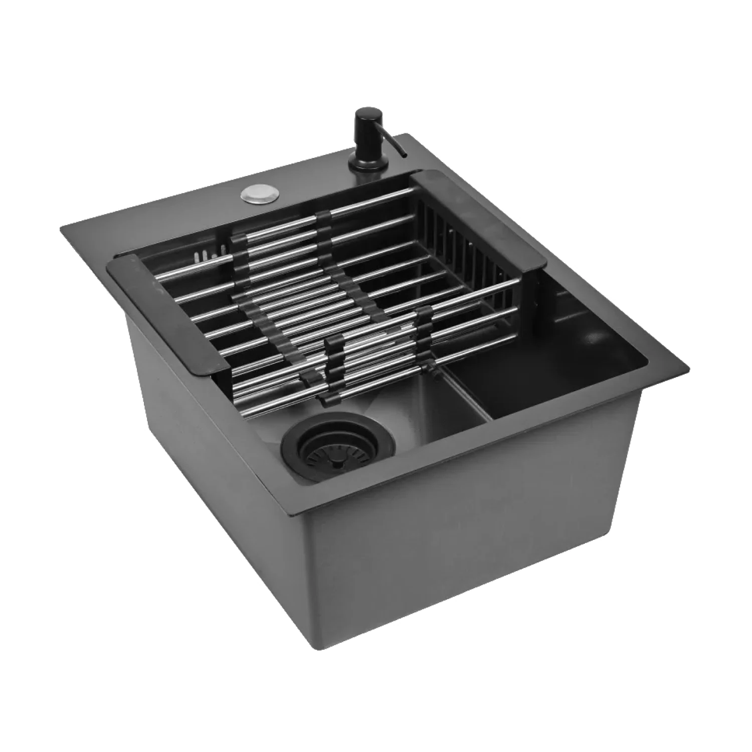 Изображение товара Кухонная мойка из нержавеющей стали WISENT WWS34050B графит врезная