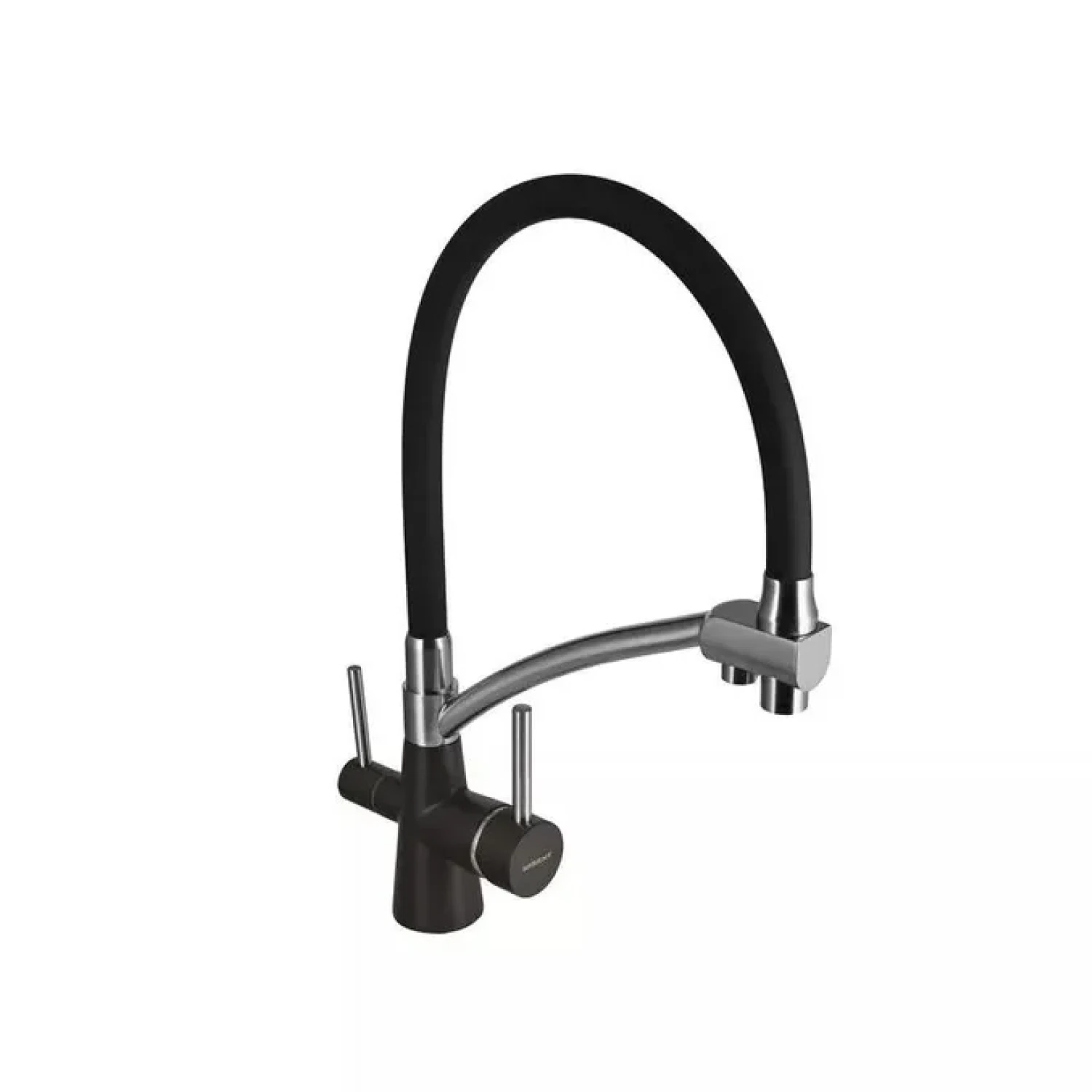 Изображение товара Смеситель для кухни с гибким изливом и фильтром для питьевой воды (кофе, темно-коричневый) WISENT W4855-27-2