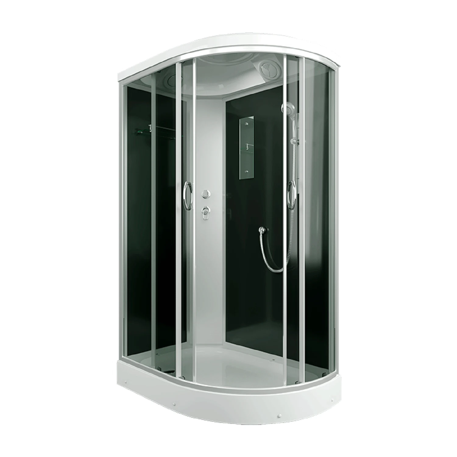 Изображение товара Душевая кабина Erlit Comfort 120x80 с раздвижными дверями и низким поддоном