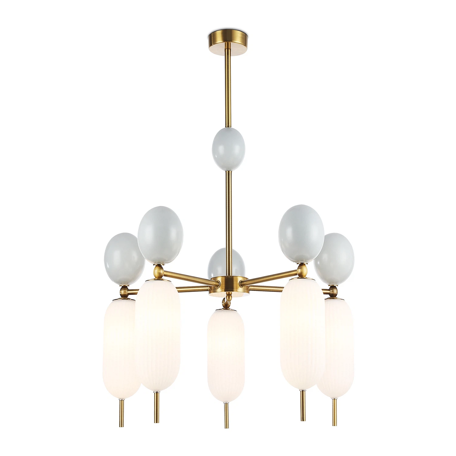 Изображение товара Люстра на штанге LH53104/5 AMBRELLA LIGHT стиль модерн 5 ламп латунь стекло