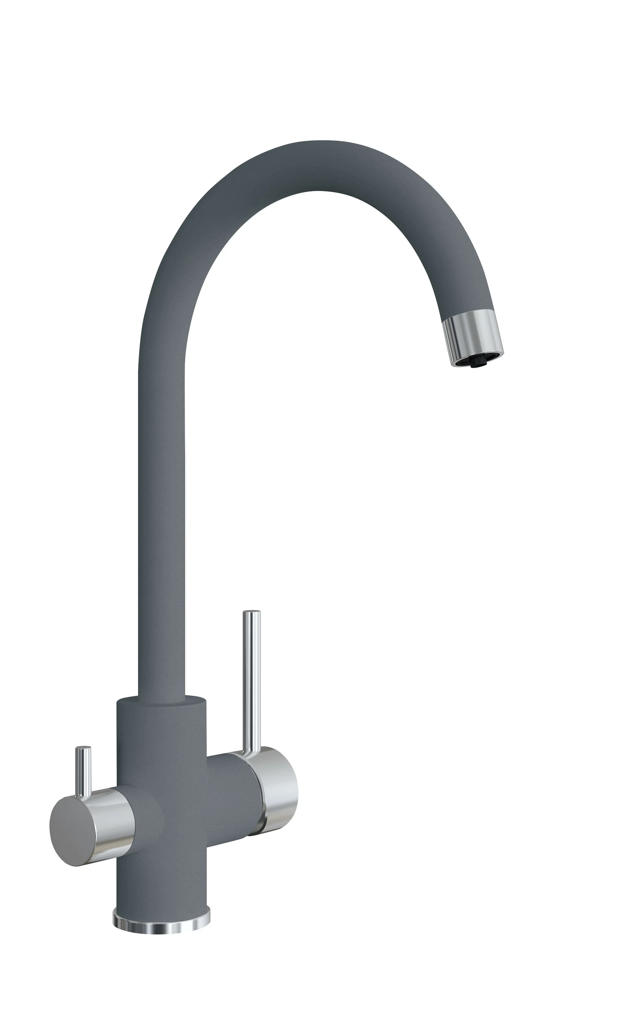 Изображение товара Смеситель для кухни Uperwood Quartz UPD-01-03, с каналом для фильтрованной воды, серый