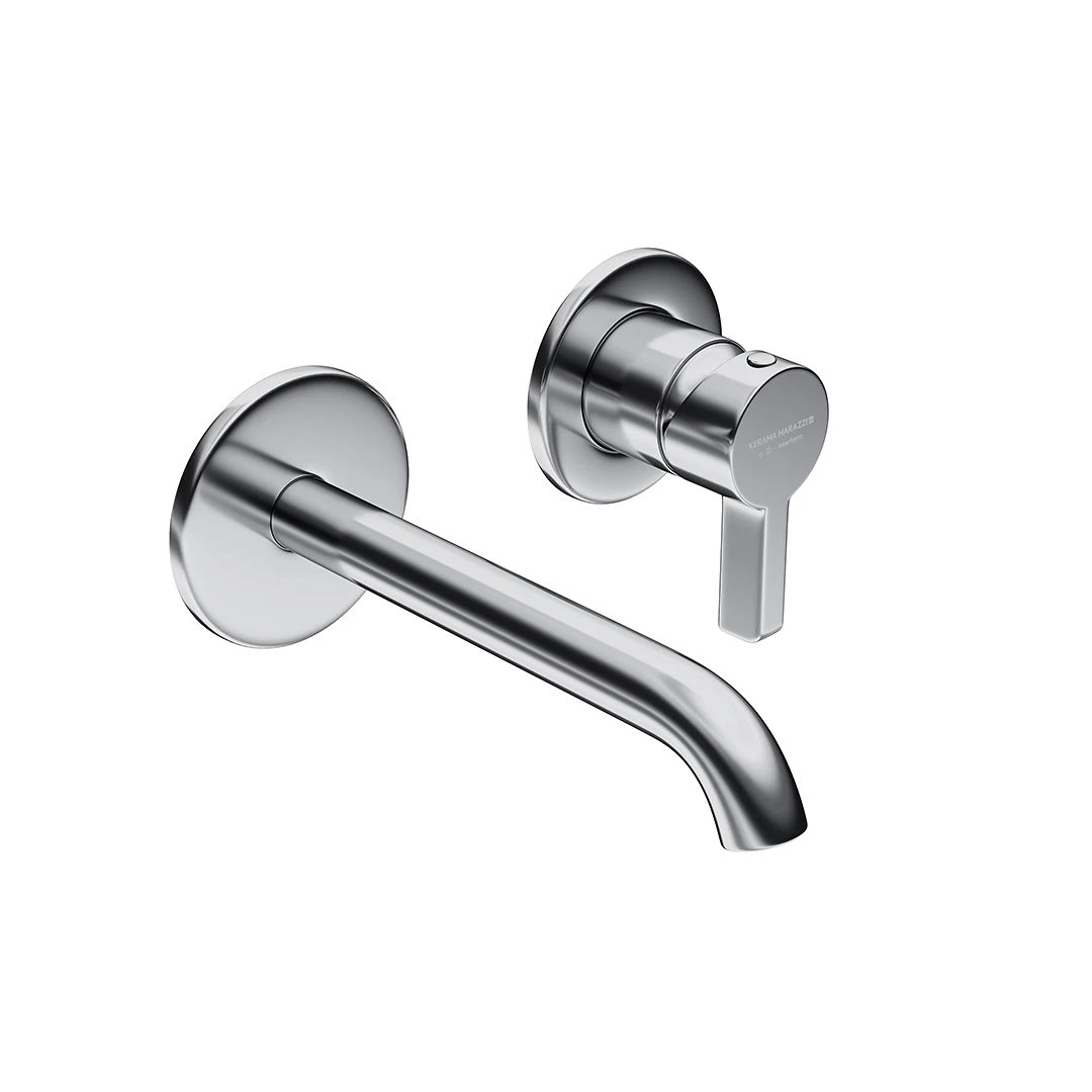 Изображение товара Смеситель LINEA Kerama Marazzi однорычажный настенный хром арт 71028KM.21.018