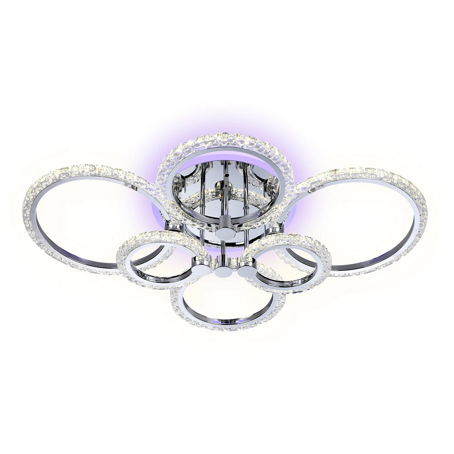 Изображение товара Потолочный светодиодный светильник FA413 AMBRELLA LIGHT хром 132W с пультом