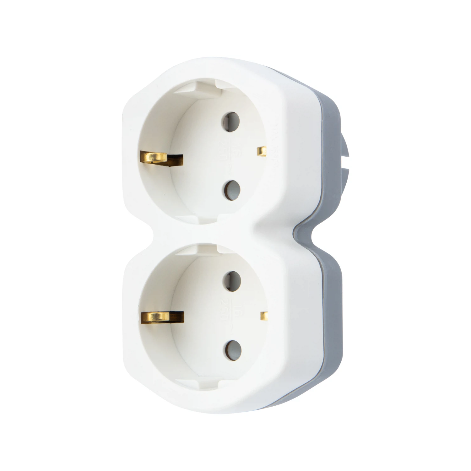 Изображение товара Двойник электрический REXANT 16А с защитными шторками белый