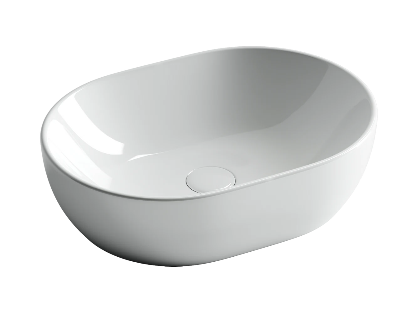 Изображение товара Умывальник овальный накладной Ceramica Nova Element 480x350 мм