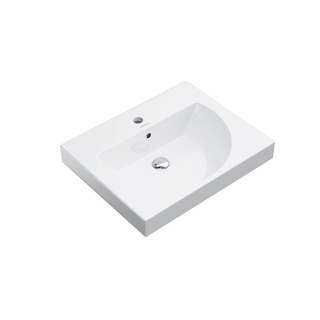 Изображение товара Подвесная раковина Kerama Marazzi Buongiorno 60 см белая c переливом и креплениями