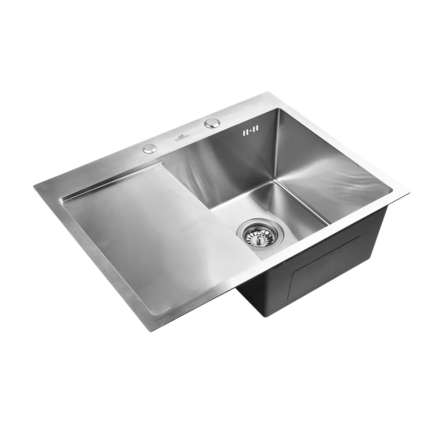 Изображение товара Нержавеющая кухонная мойка WISENT WS37851-R с левым крылом 78х51 см