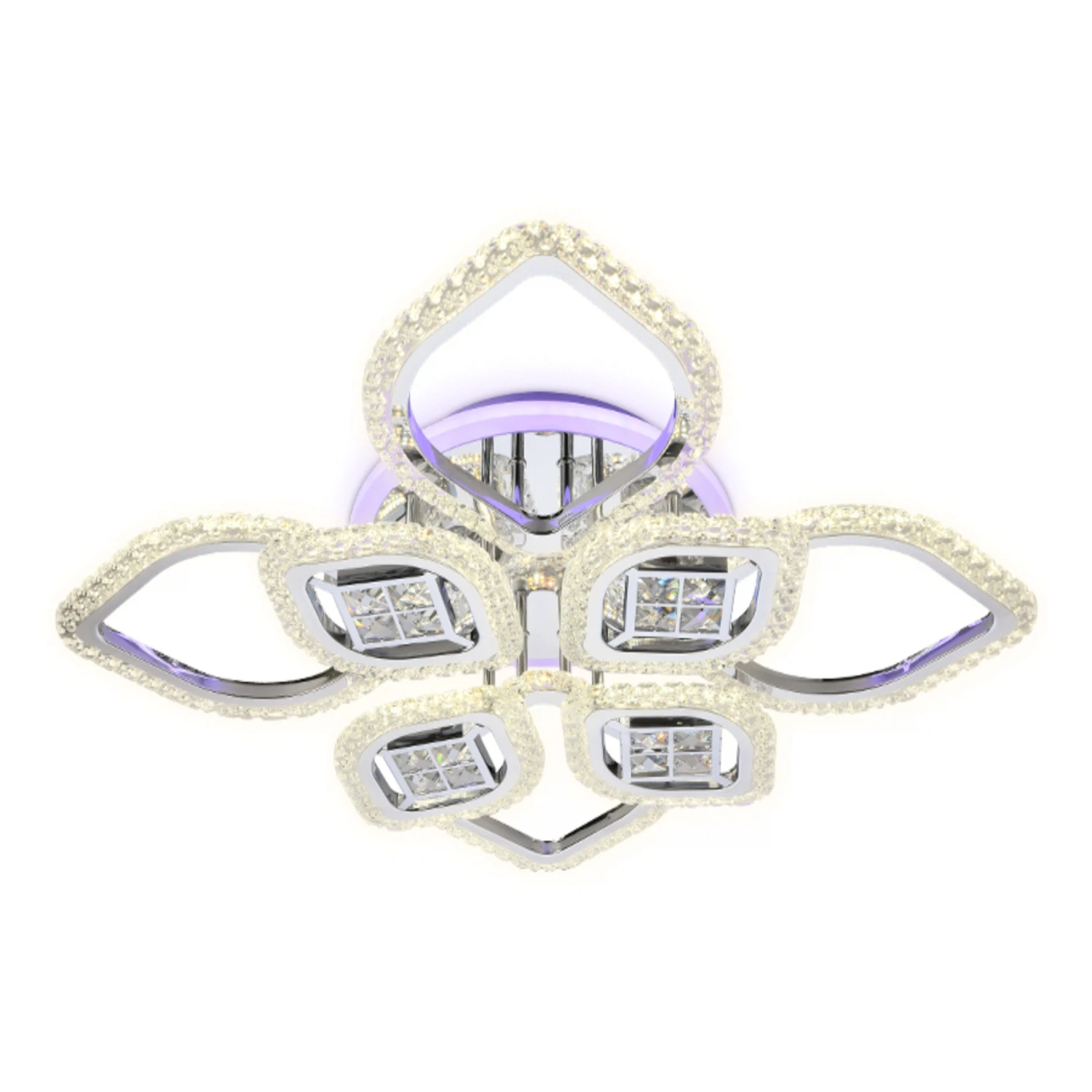 Изображение товара Потолочный светодиодный светильник Ambrella light FA283 Ice хром 118 Вт