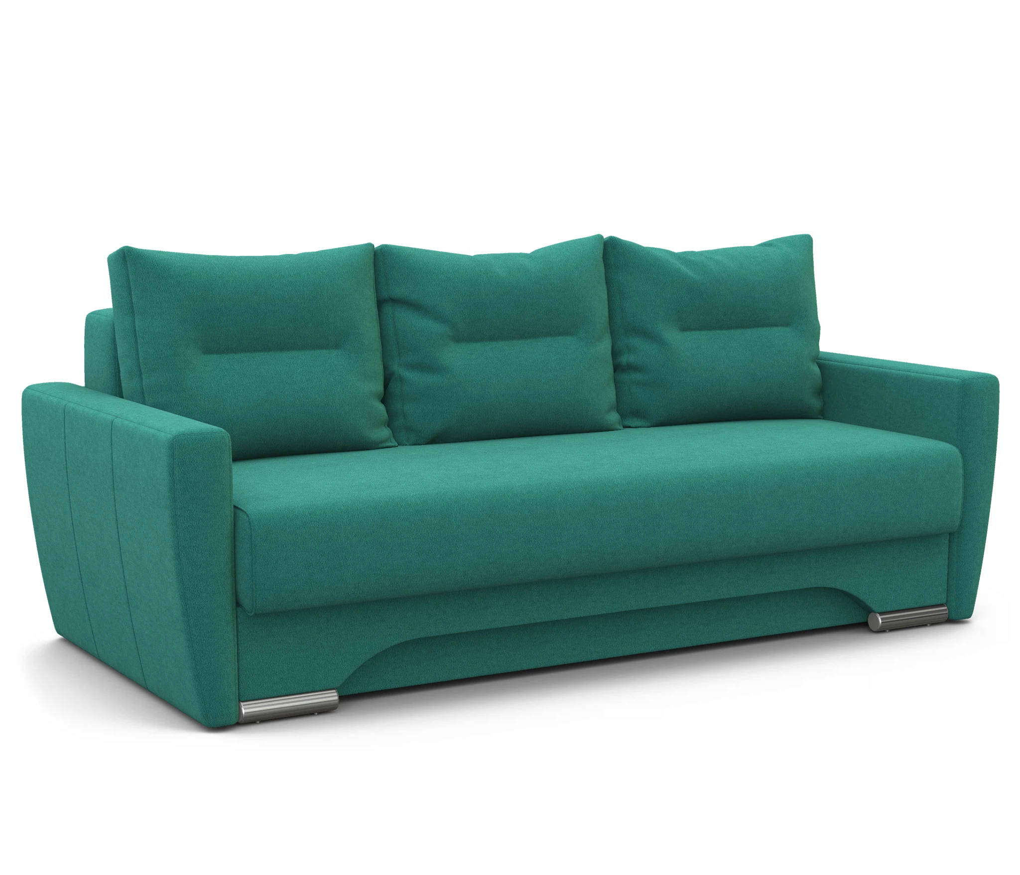 Изображение товара Диван-кровать Опера 130 велюр бирюзовый современное решение для гостиной