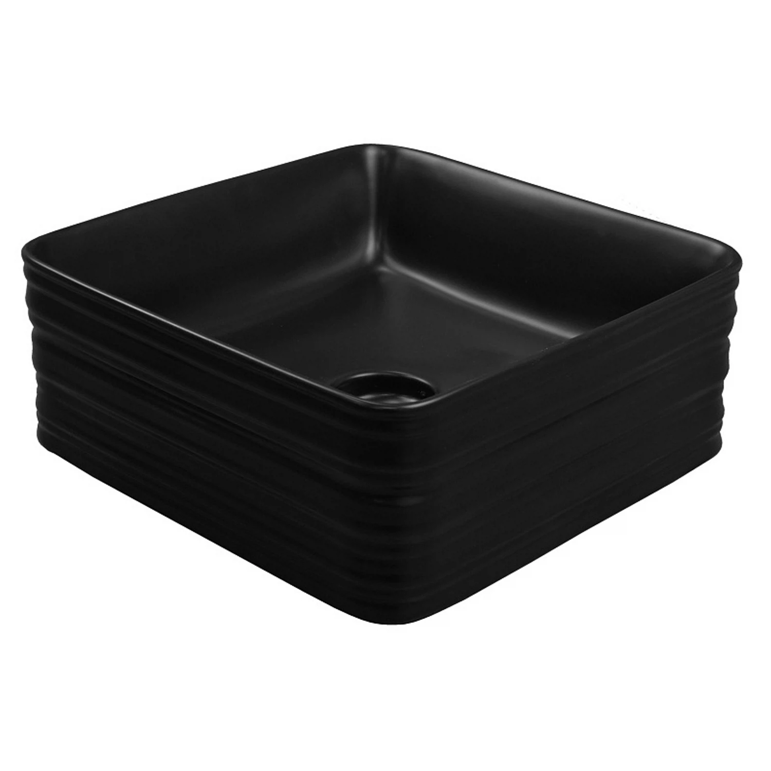 Изображение товара Раковина накладная Azario 39.5х39.5 черный матовый AZ-2075-B-MB