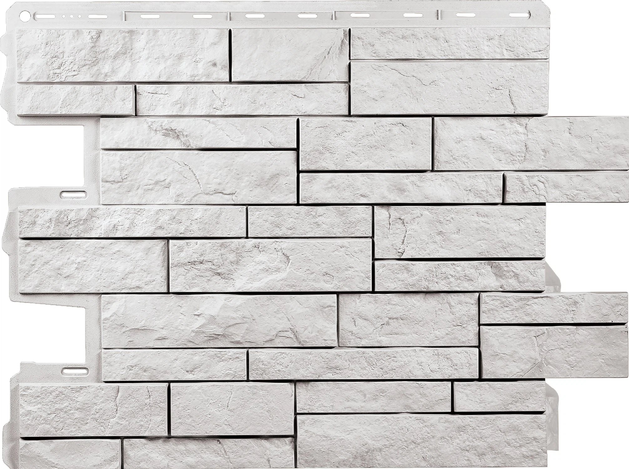 Изображение товара Фасадная панель Альта-Профиль Шотландия ЭКО 680х560 мм белая