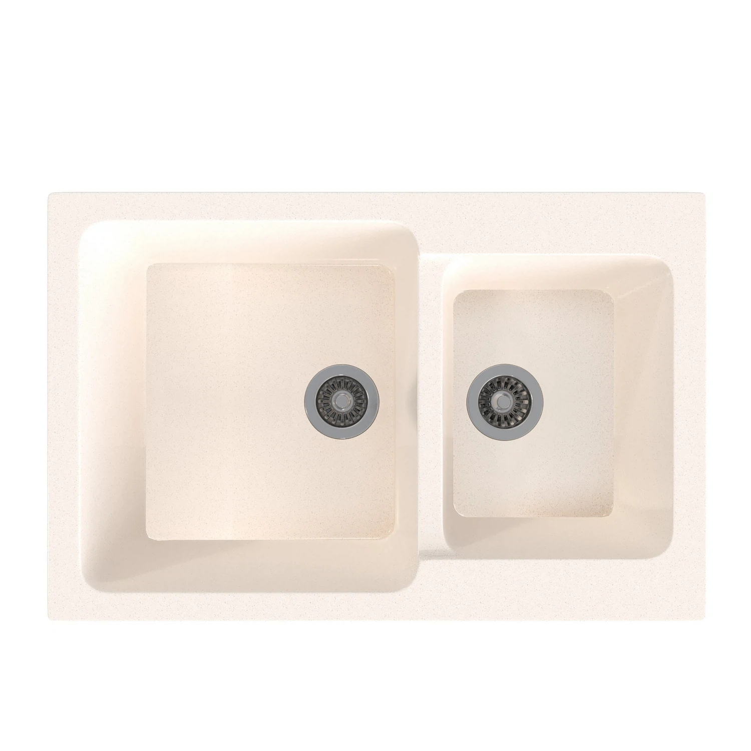 Изображение товара Мойка ML-GMS13 СТАНДАРТ двухчашевая, белый (331), 775*505*200мм