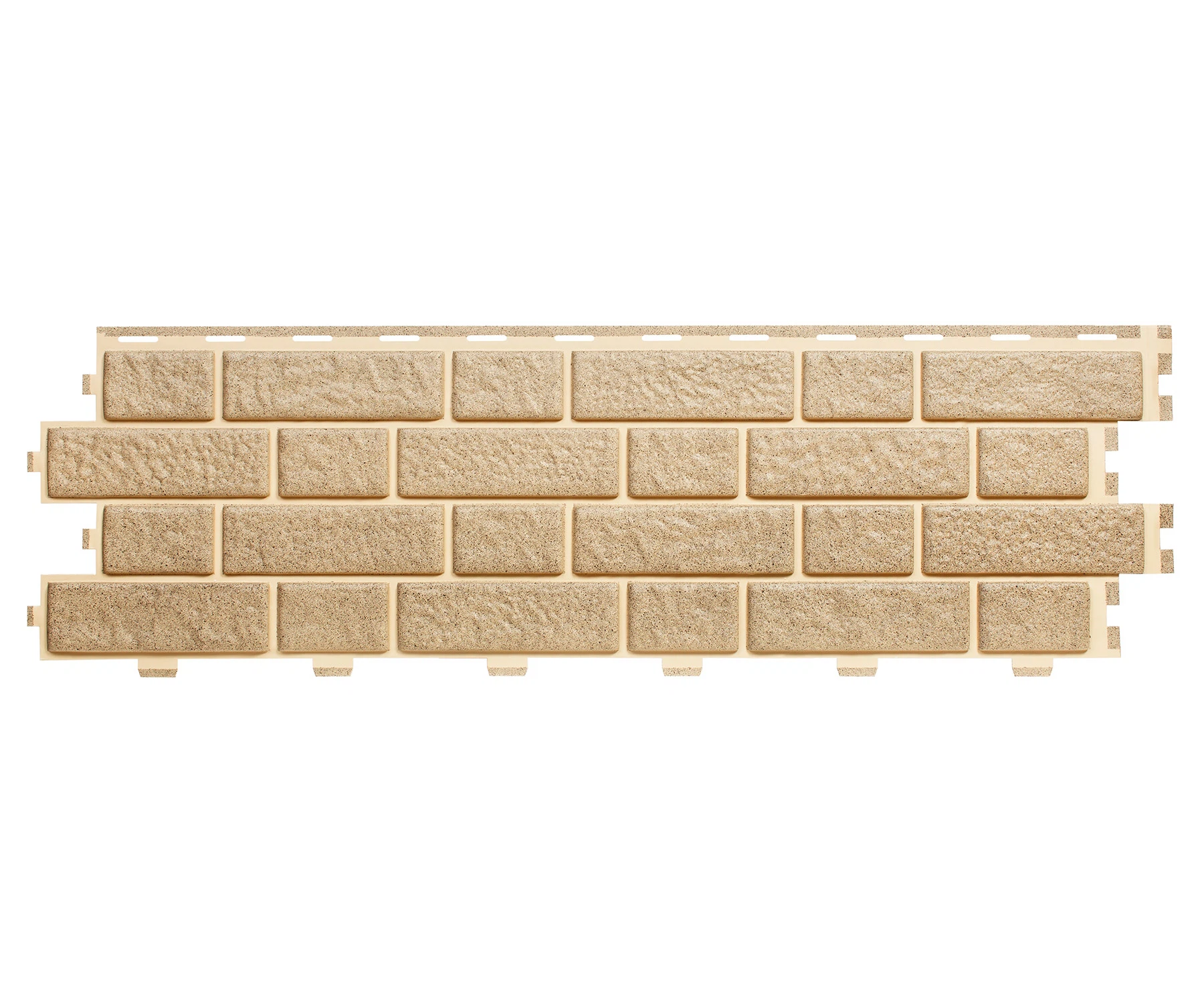 Изображение товара Сайдинг виниловый колл. BRICK WORK серия МИХЕЛЕН БЕЖЕВЫЙ МЕЛАНЖ (1140 х 350 мм) 16шт/уп=6,38м²