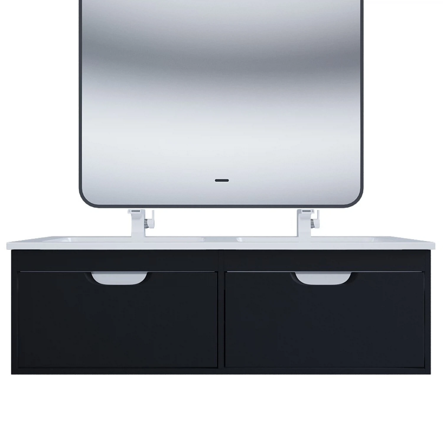 Изображение товара Подвесная тумба под раковину Uperwood Modul 120 см черная с ящиками