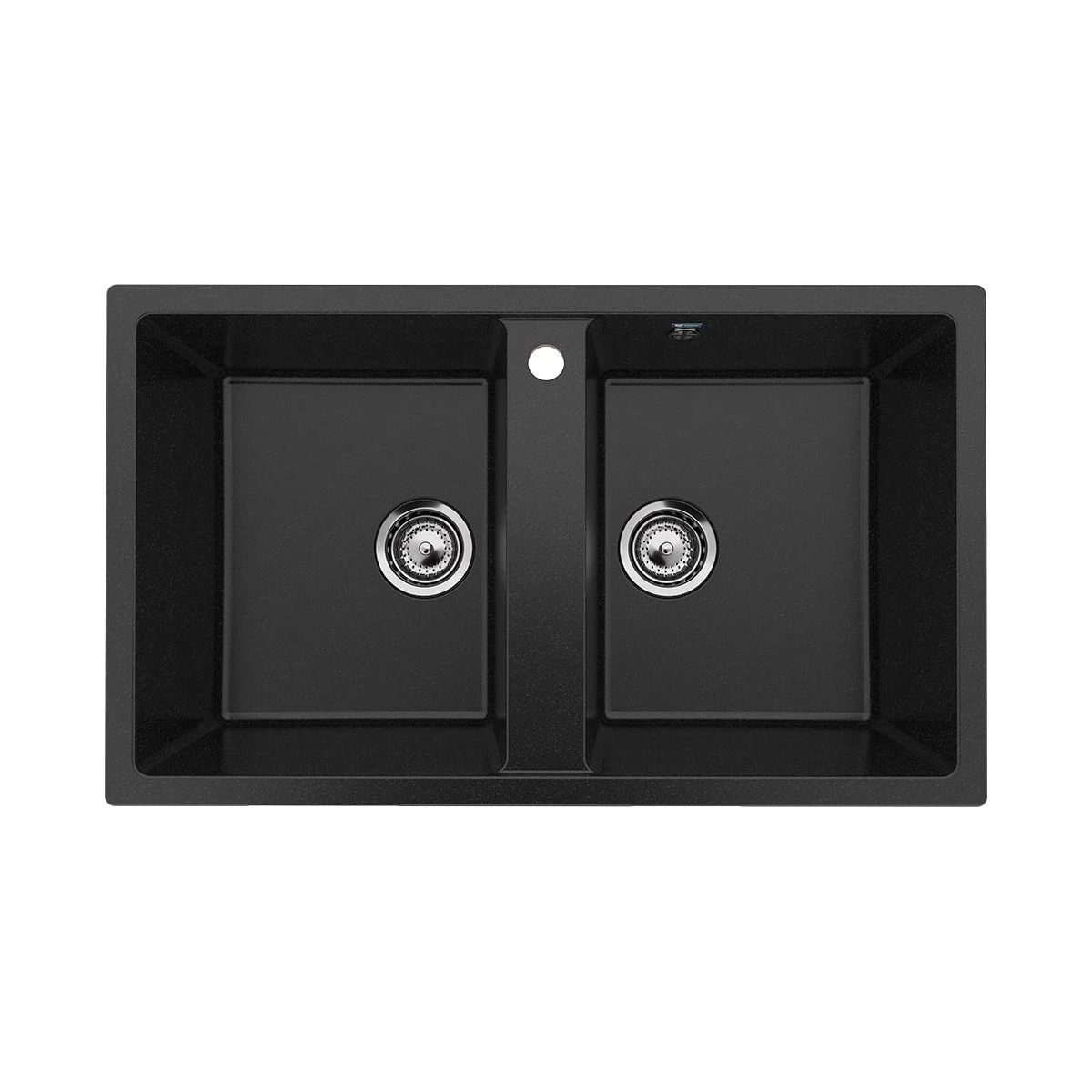 Изображение товара Кухонная мойка Ulgran U-708-308, черный, искусственный мрамор