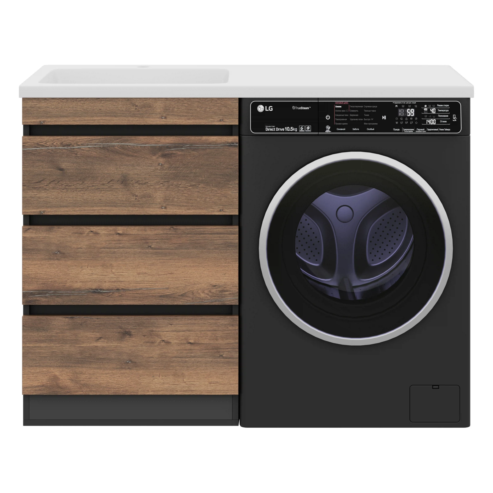 Изображение товара Тумба Коломбо 60 под стиральную машину с раковиной